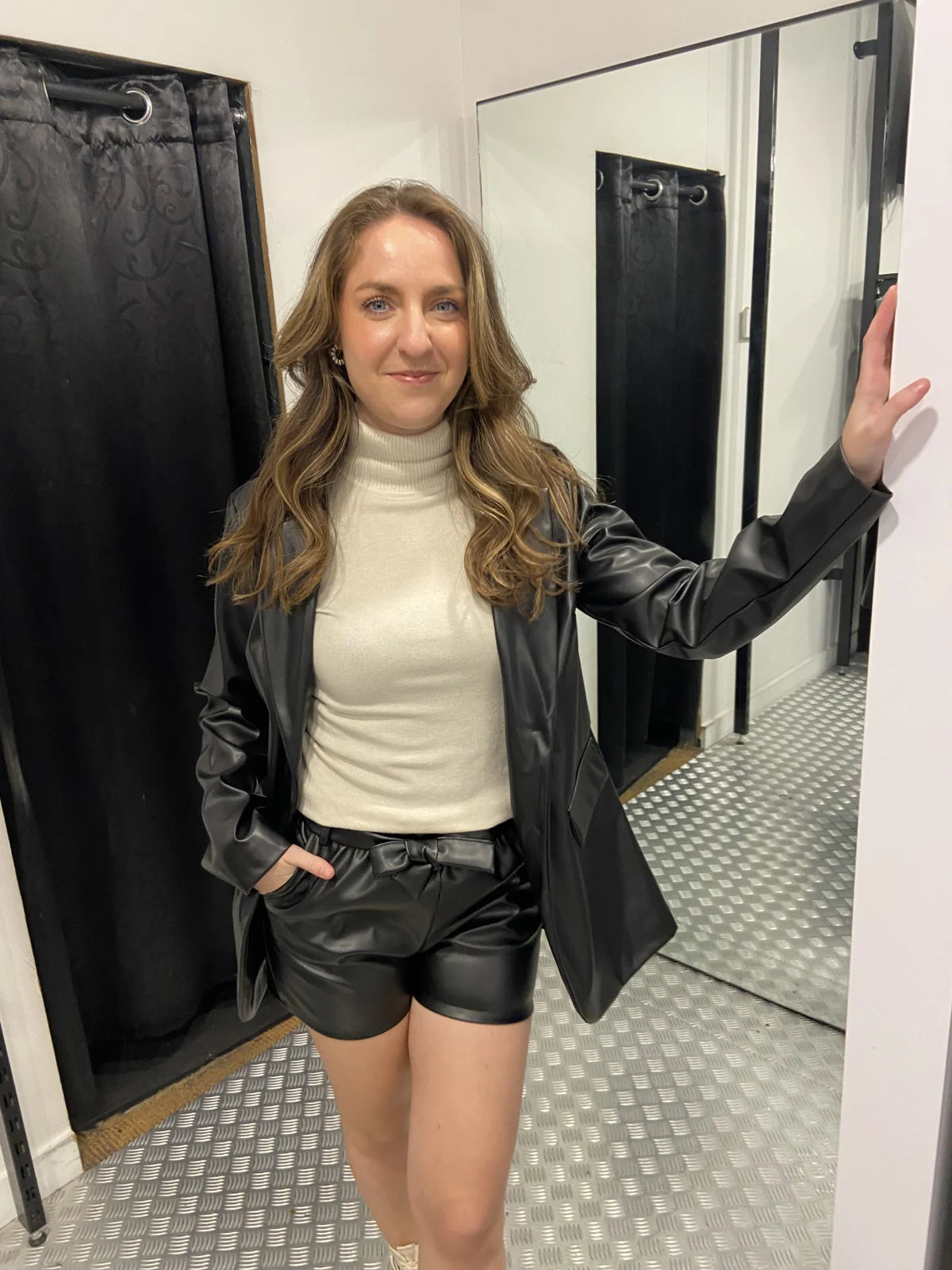 Leatherlook blazer