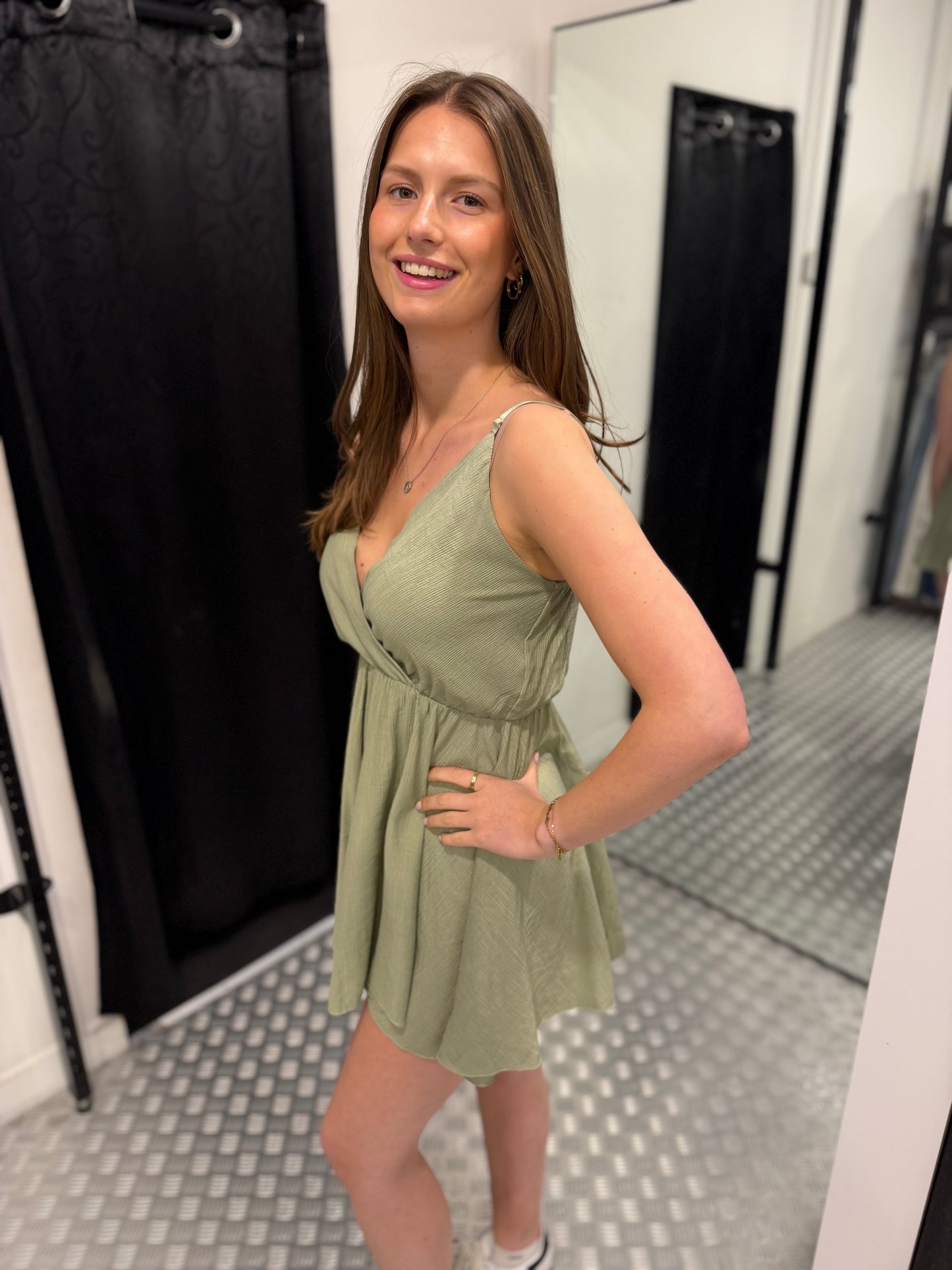 Lindegroene playsuit