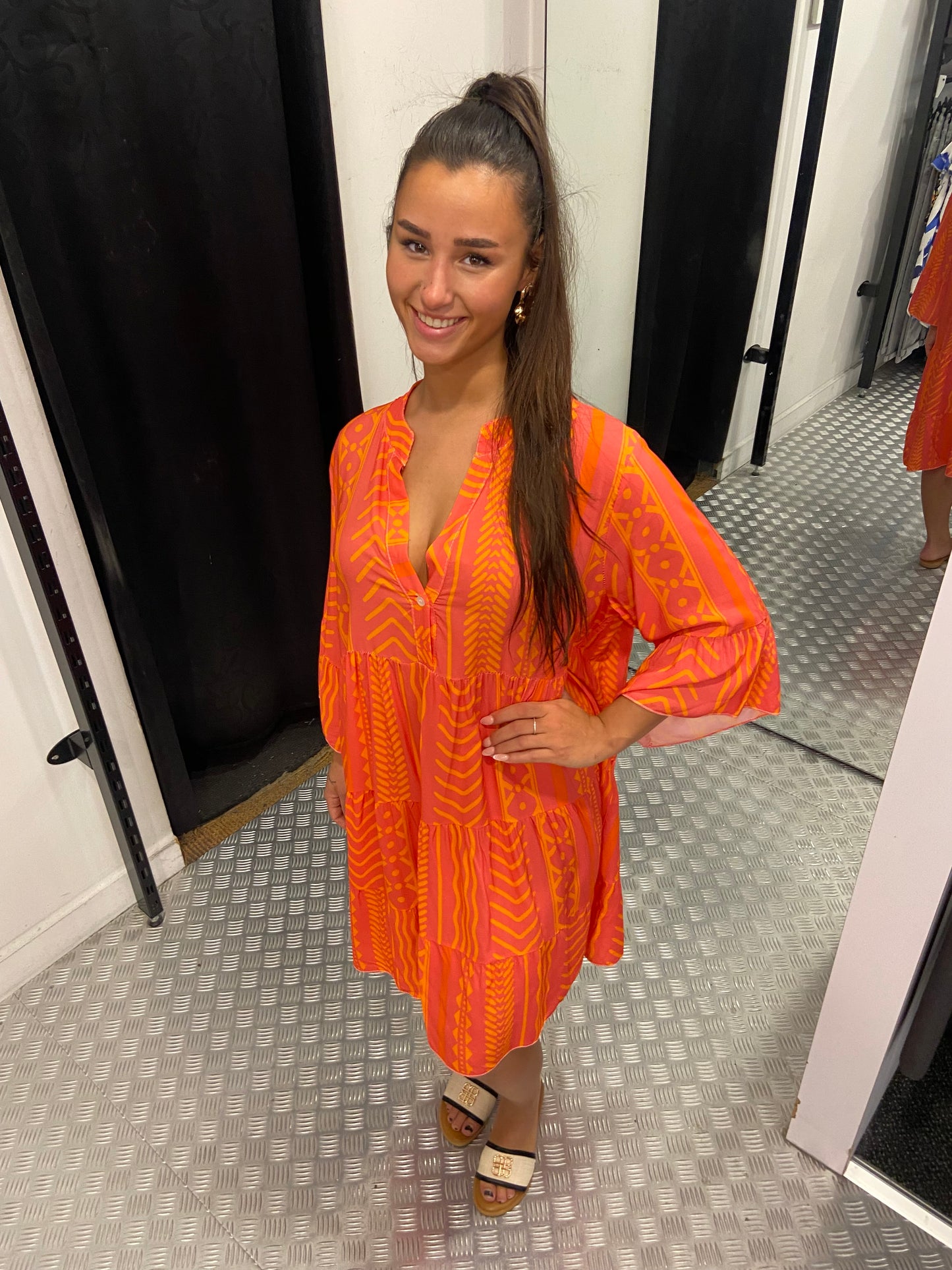Ibiza orange dress