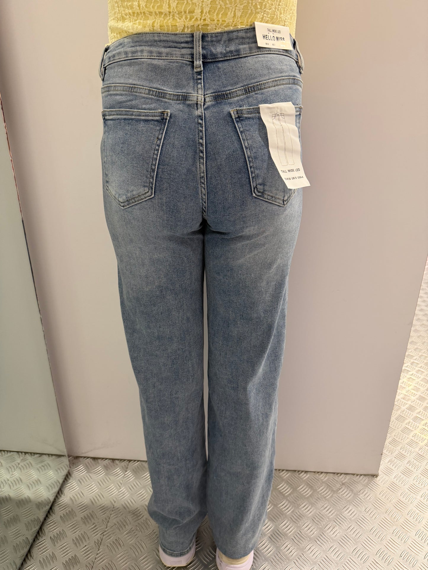 Wide leg tall denim