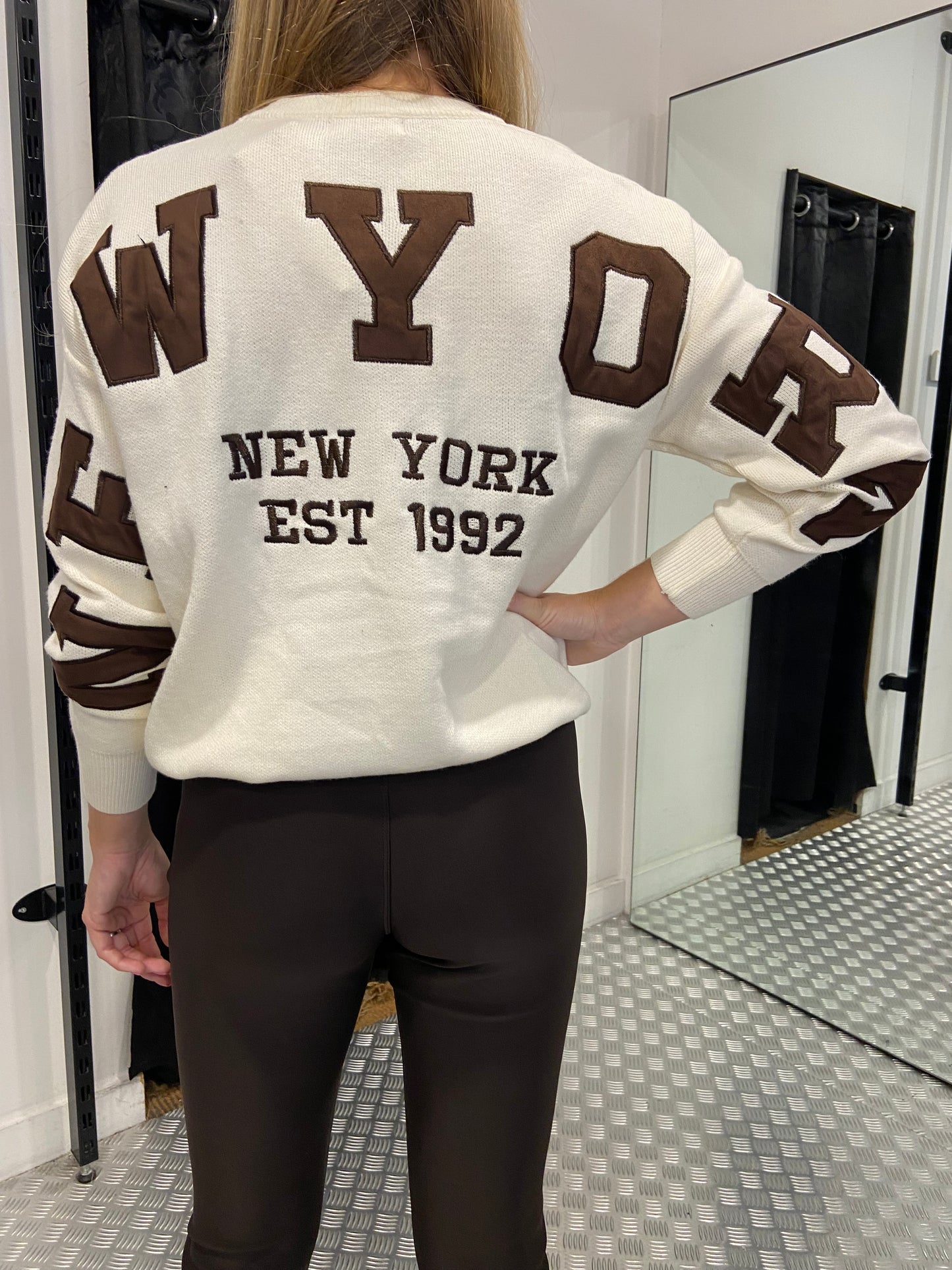 New york sweater beige
