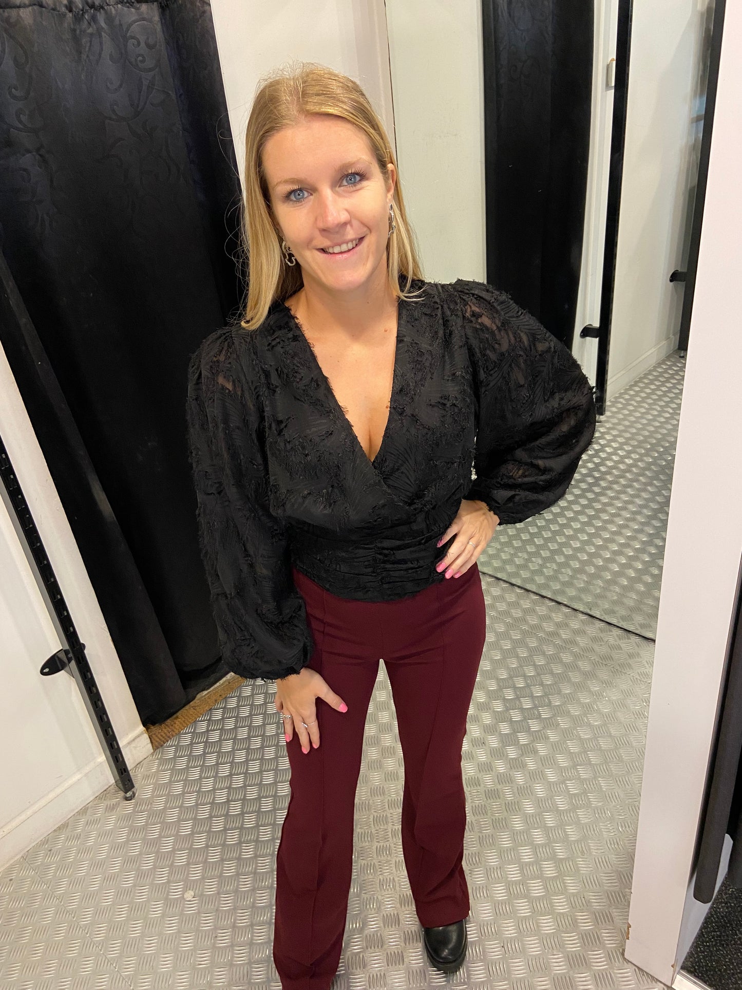 Fluffy cropped top