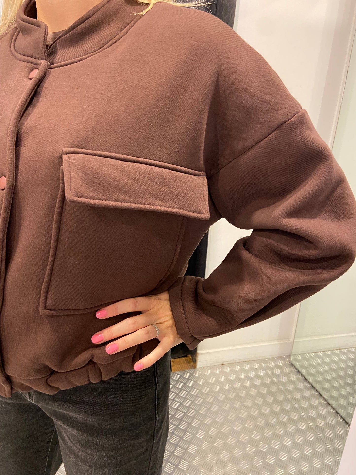 Bruine bomberjacket