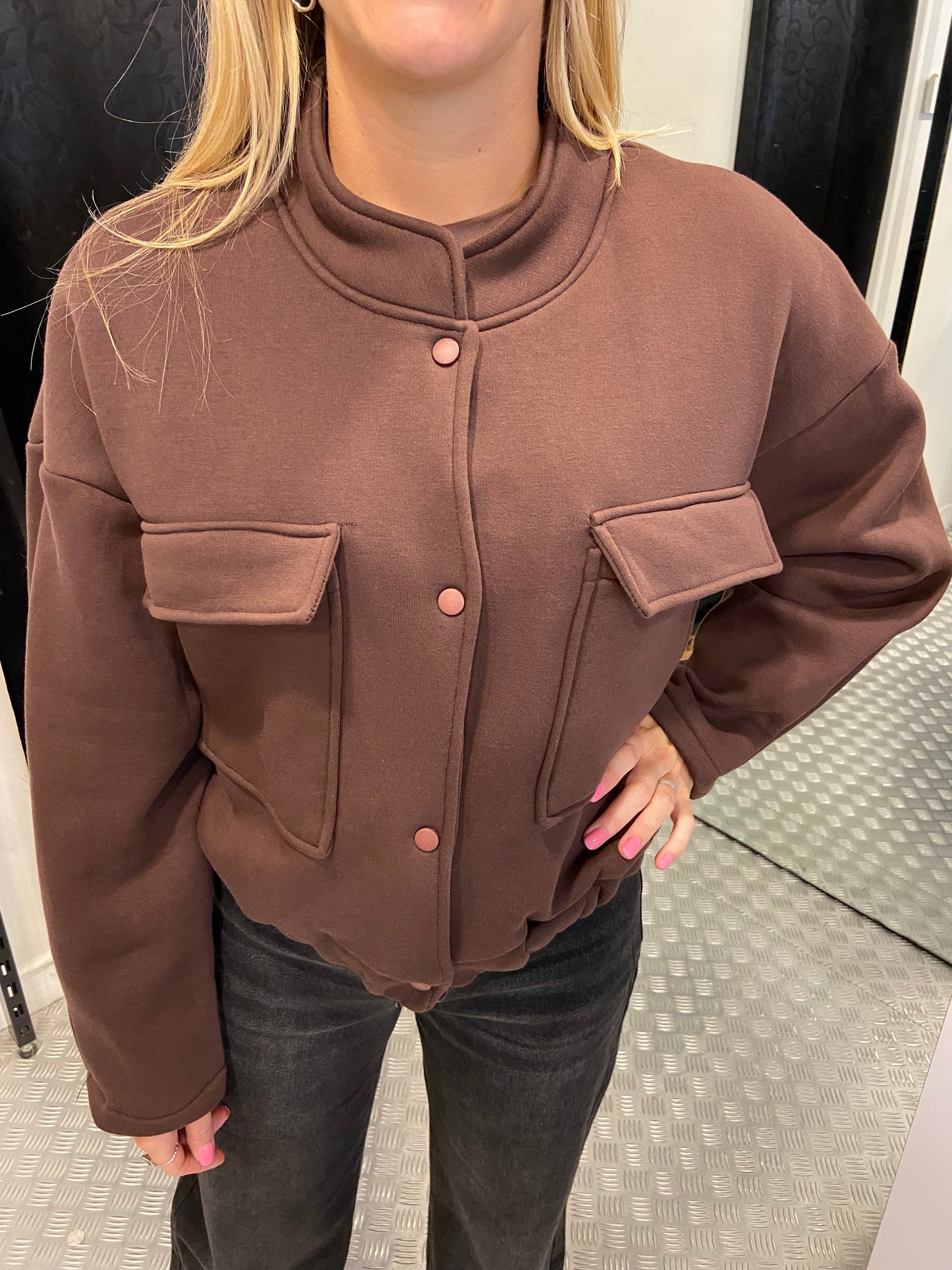 Bruine bomberjacket