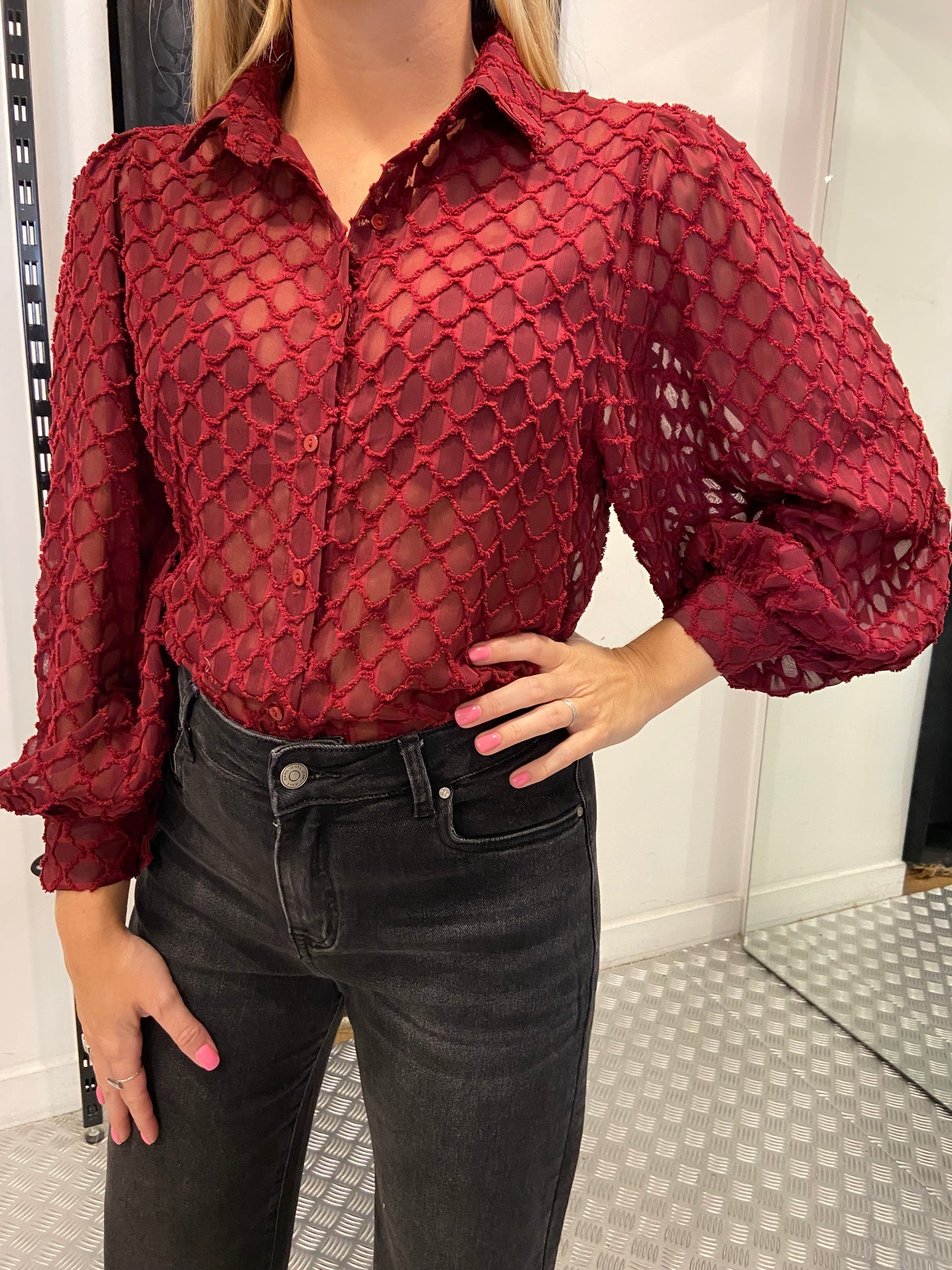 Bordeaux amaya blouse