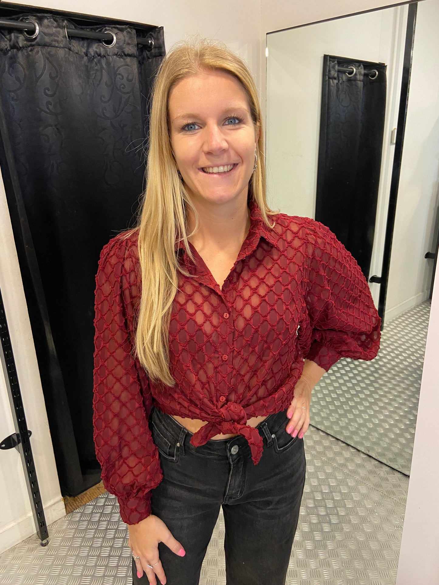 Bordeaux amaya blouse