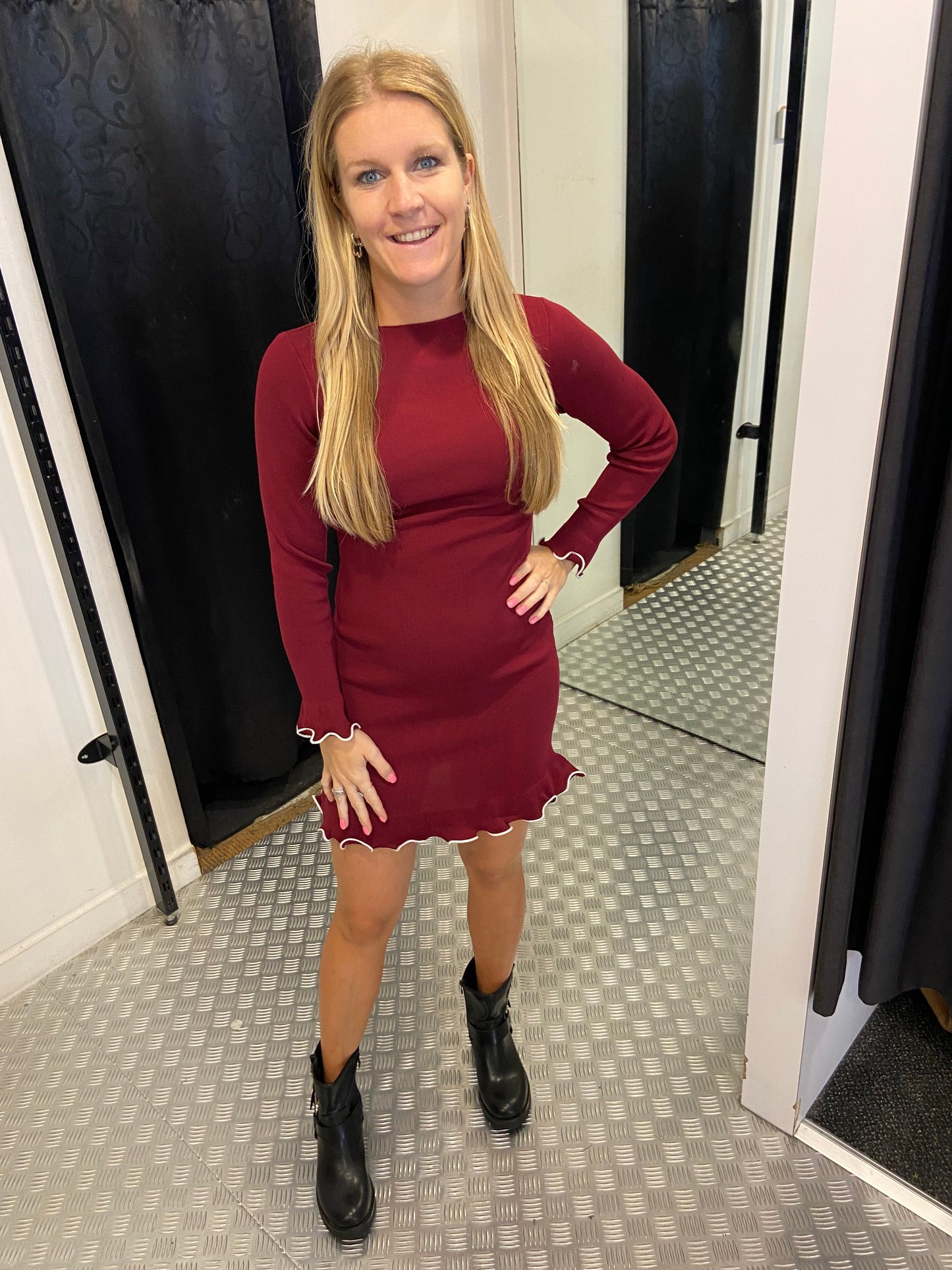 Solange dress bordeaux