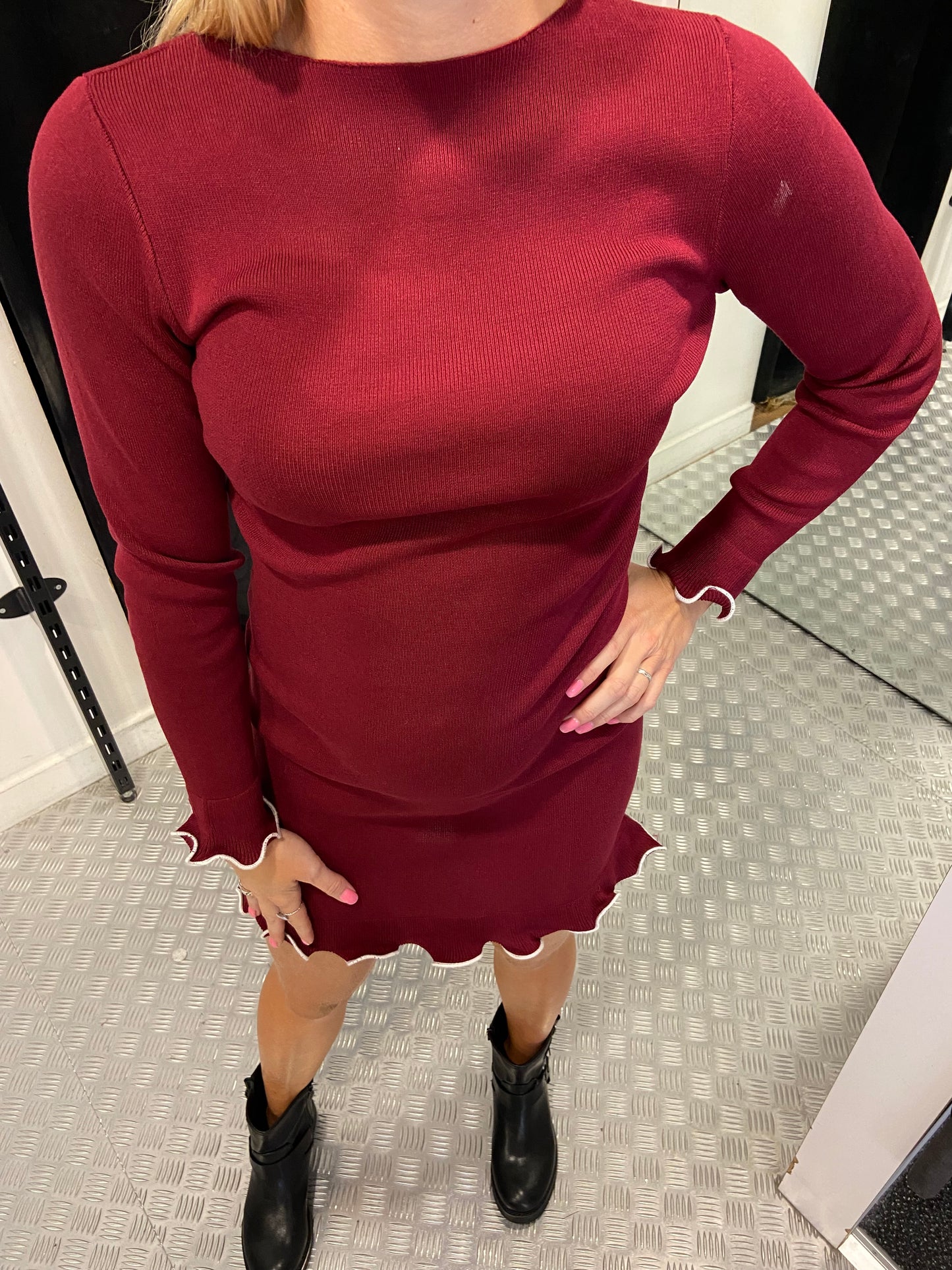 Solange dress bordeaux