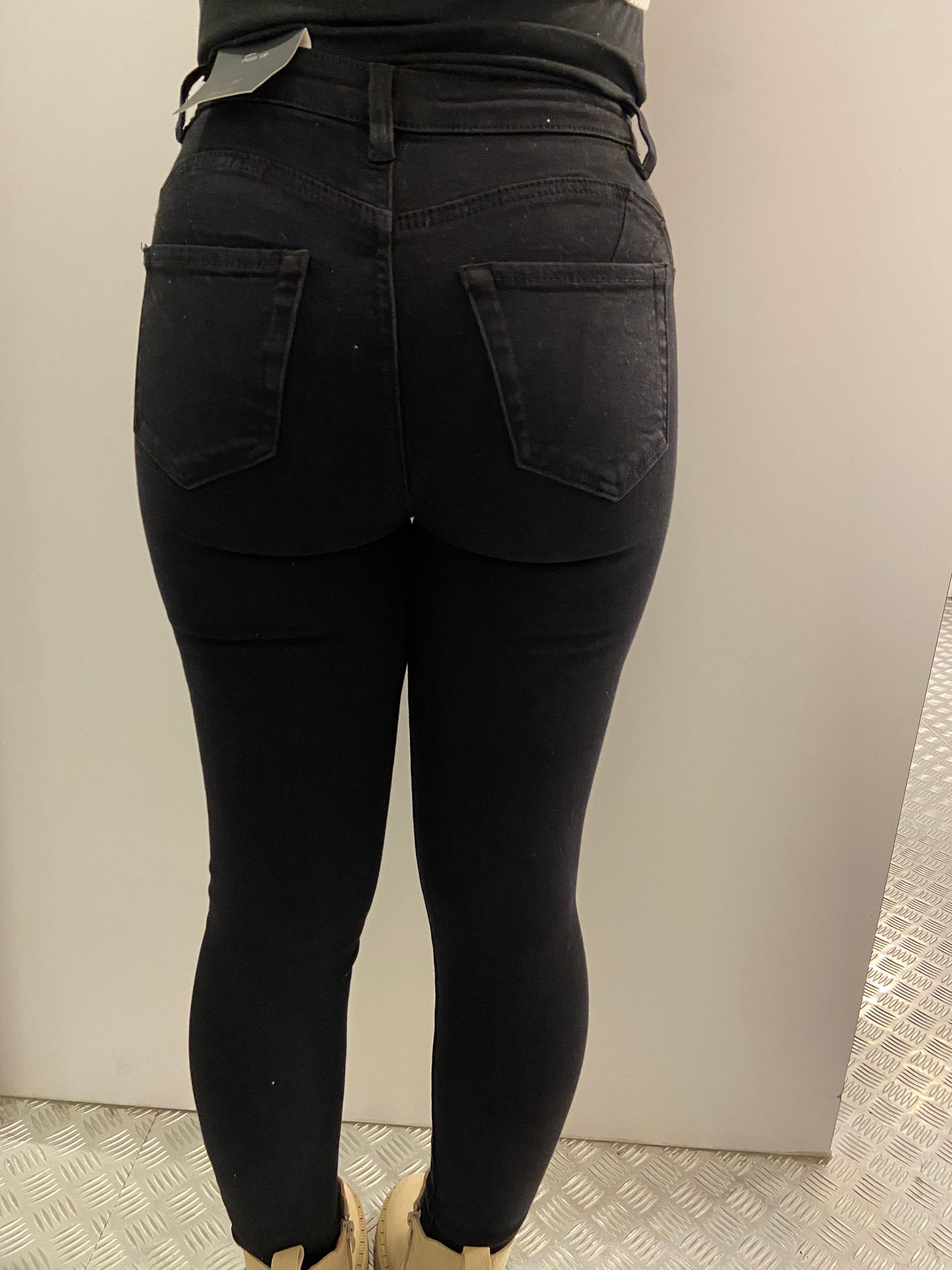 Zwarte laulia skinny push up