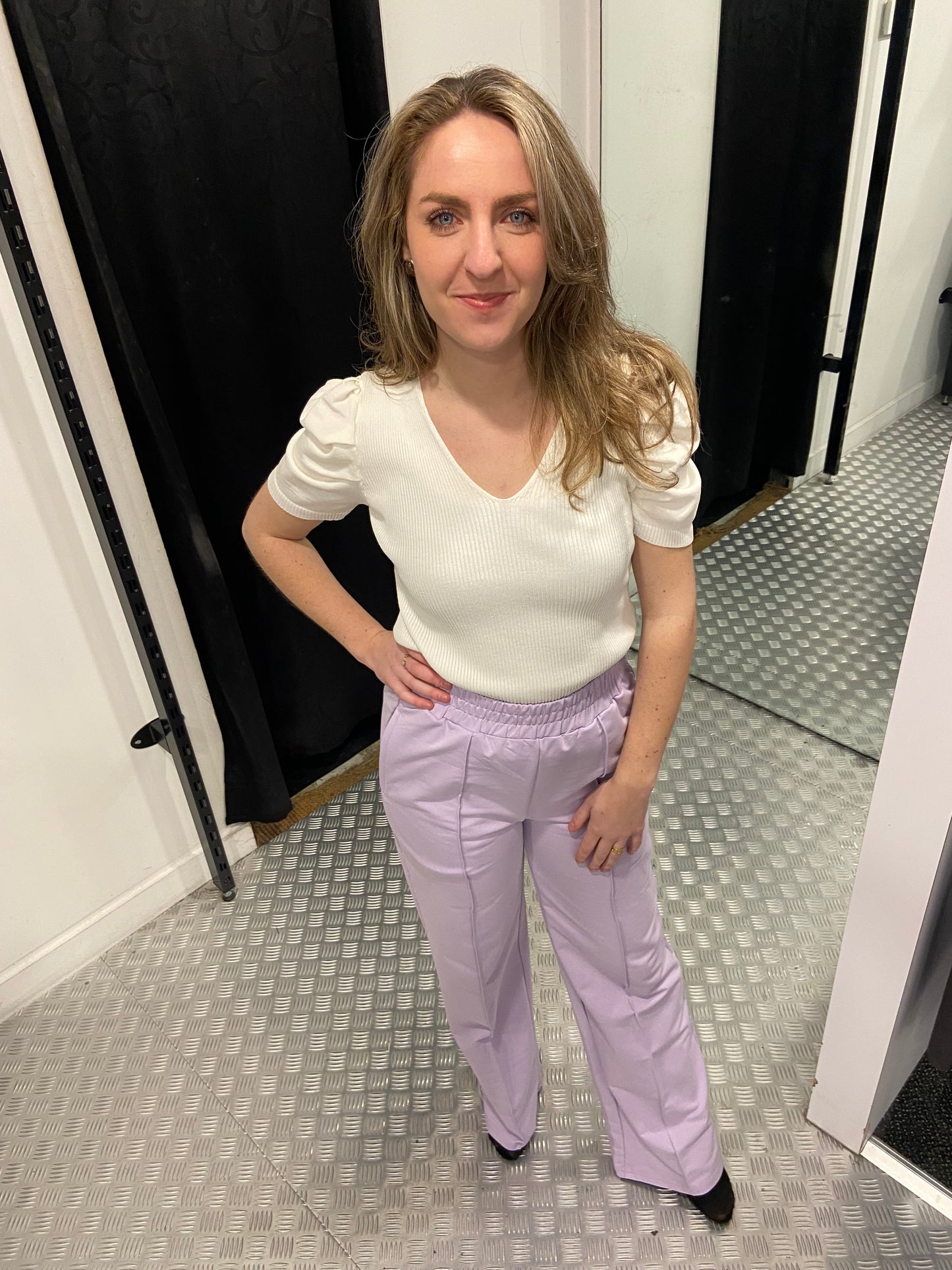 Lila wide joggingbroek By swan