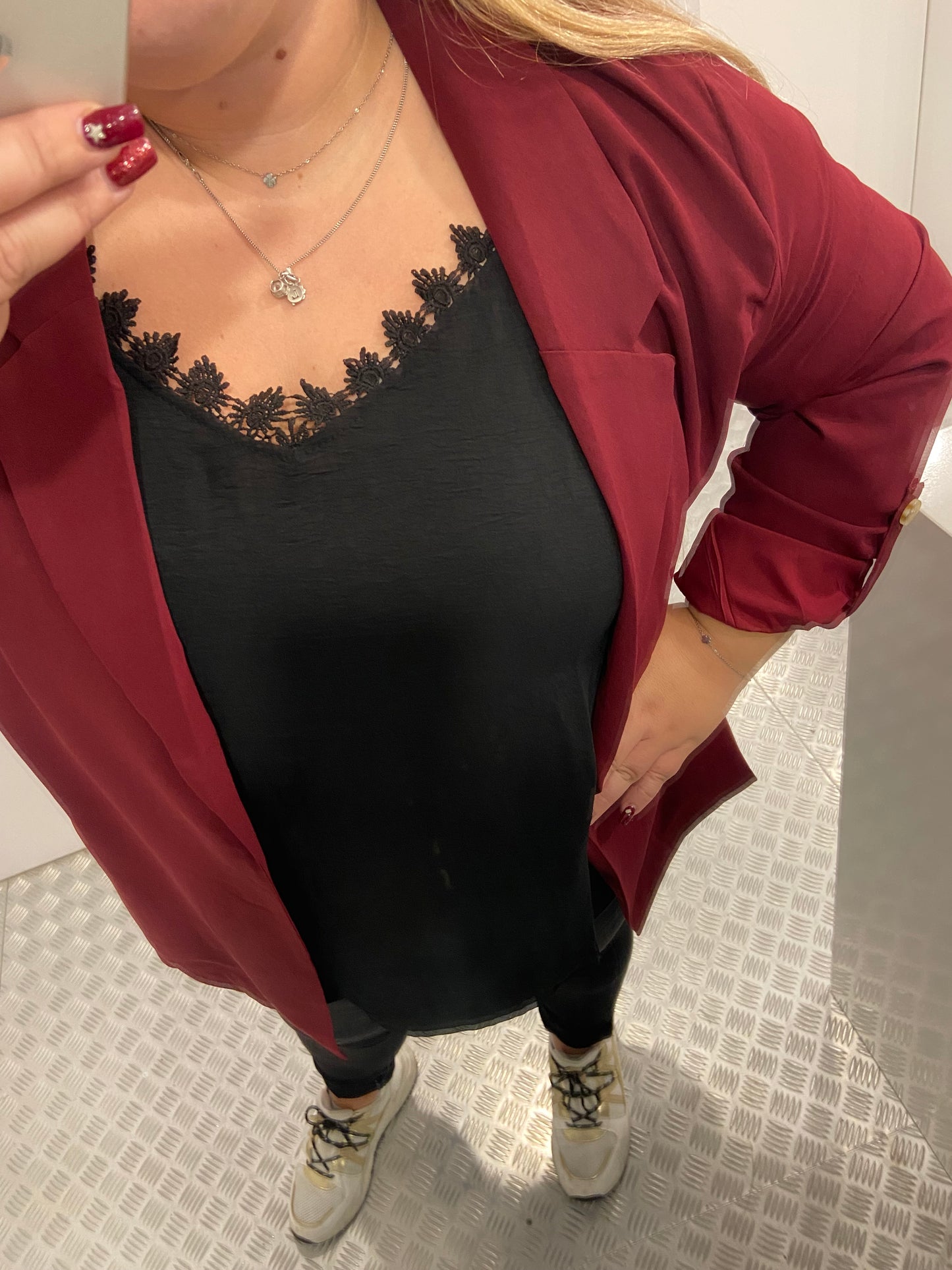 Bordeaux rode blazer