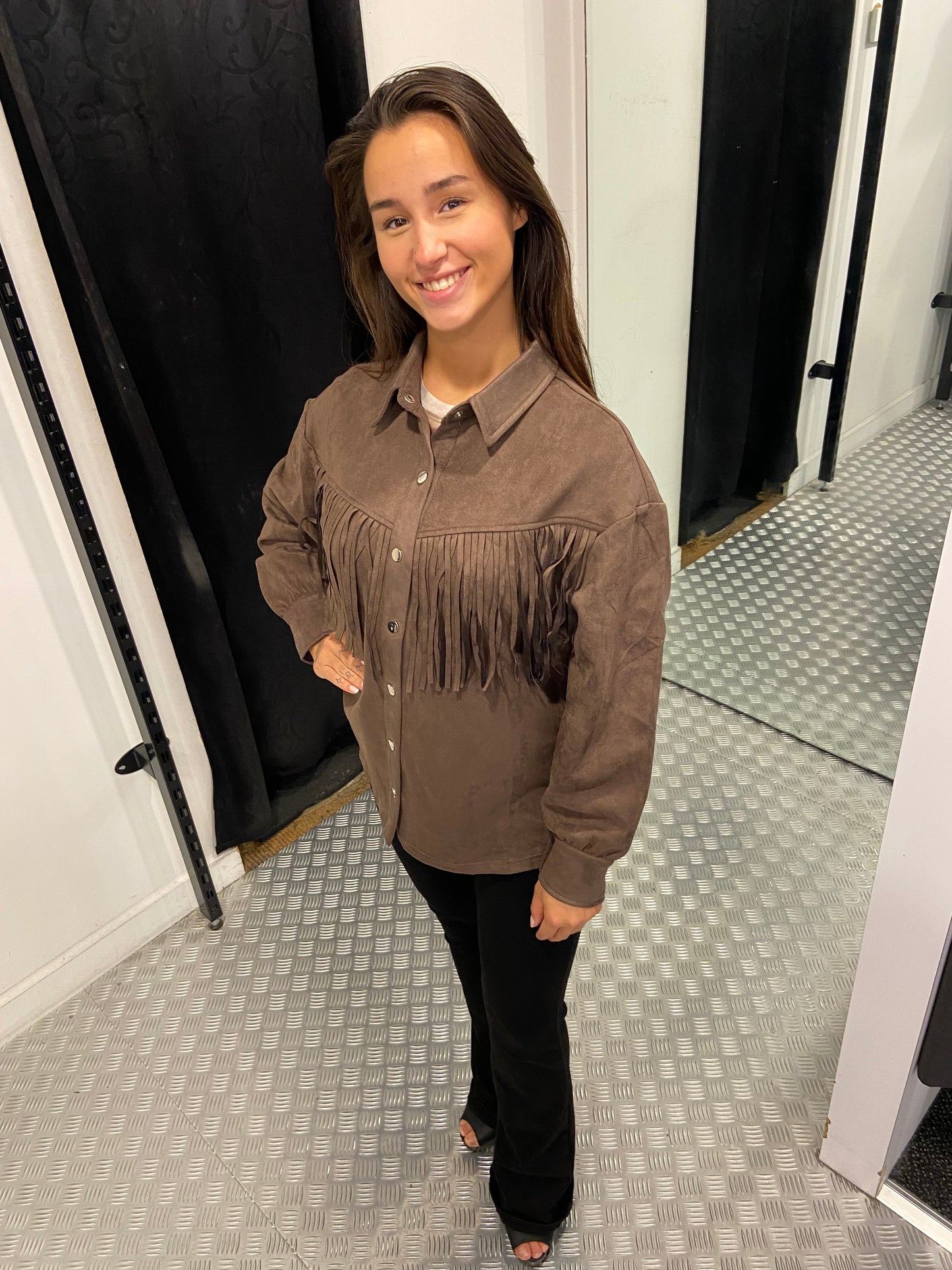 Brown rodeo blouse