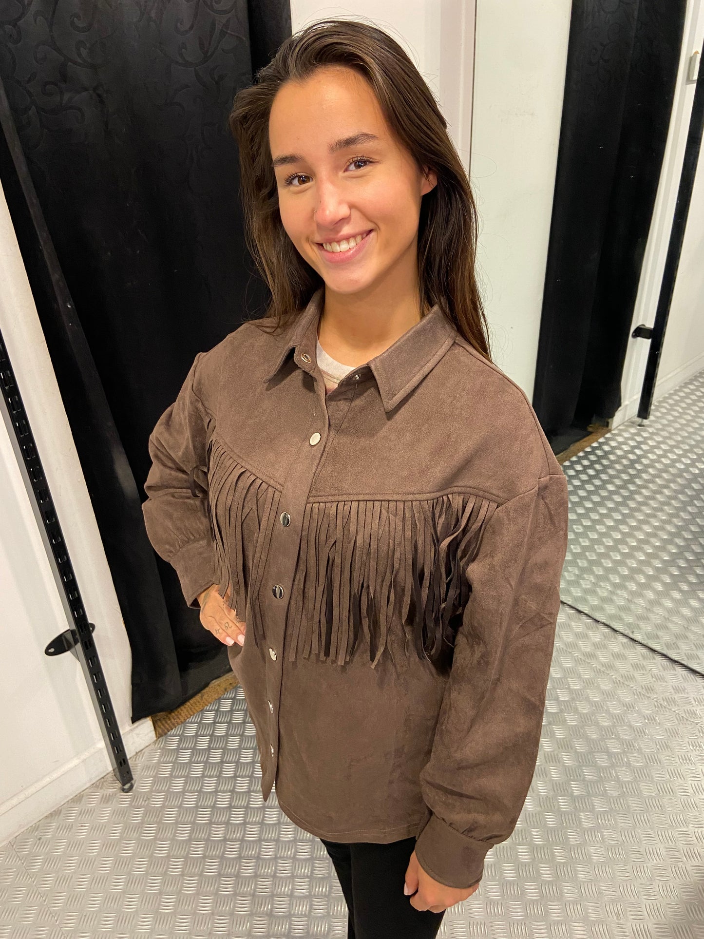 Brown rodeo blouse