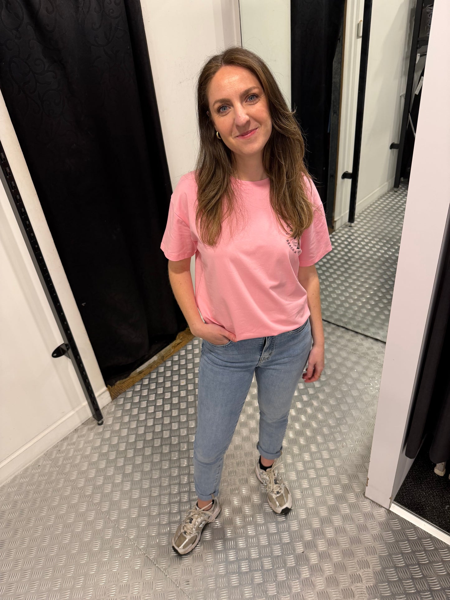 Palm spring roze tshirt