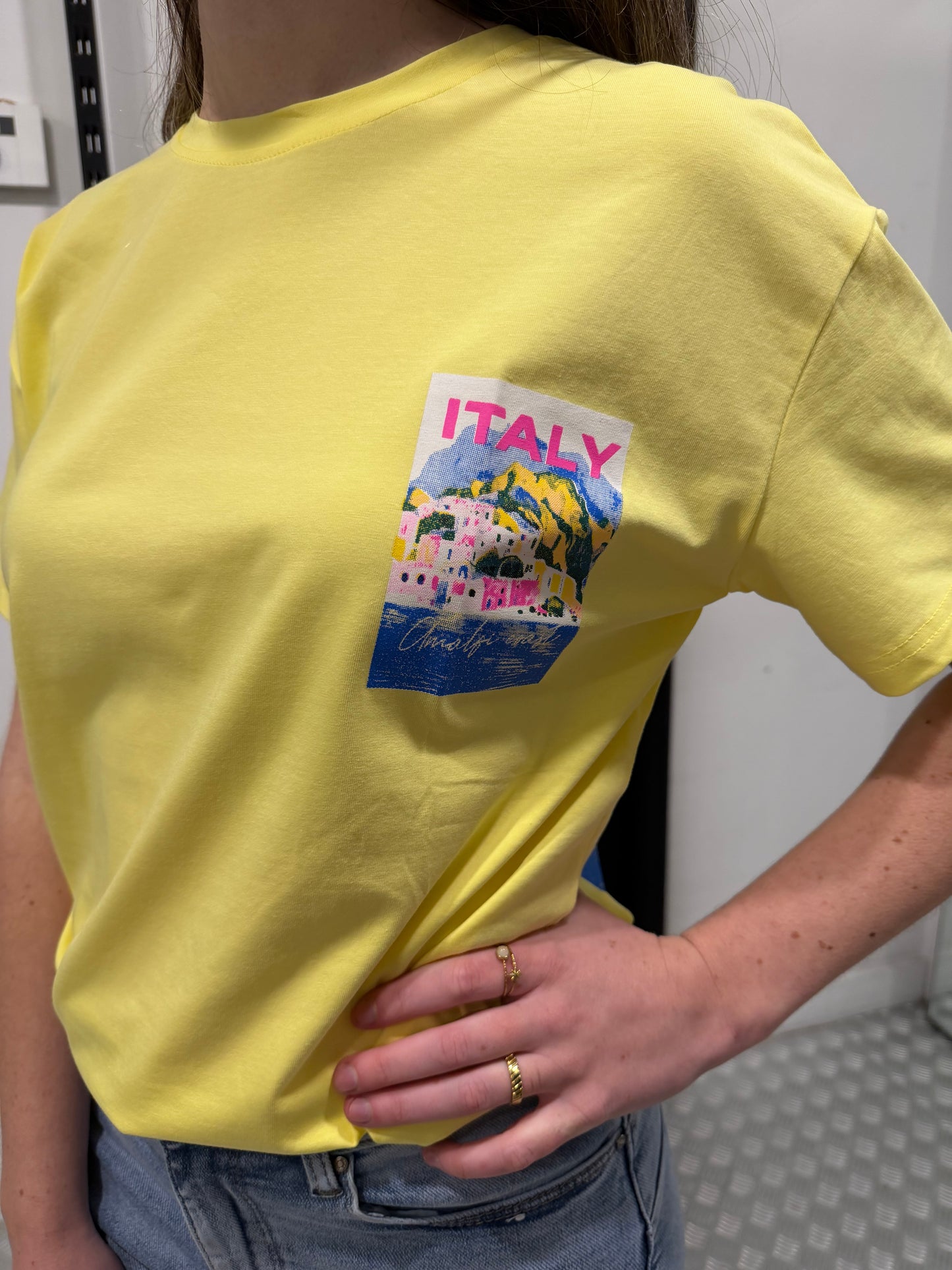 Italy geel tshirt