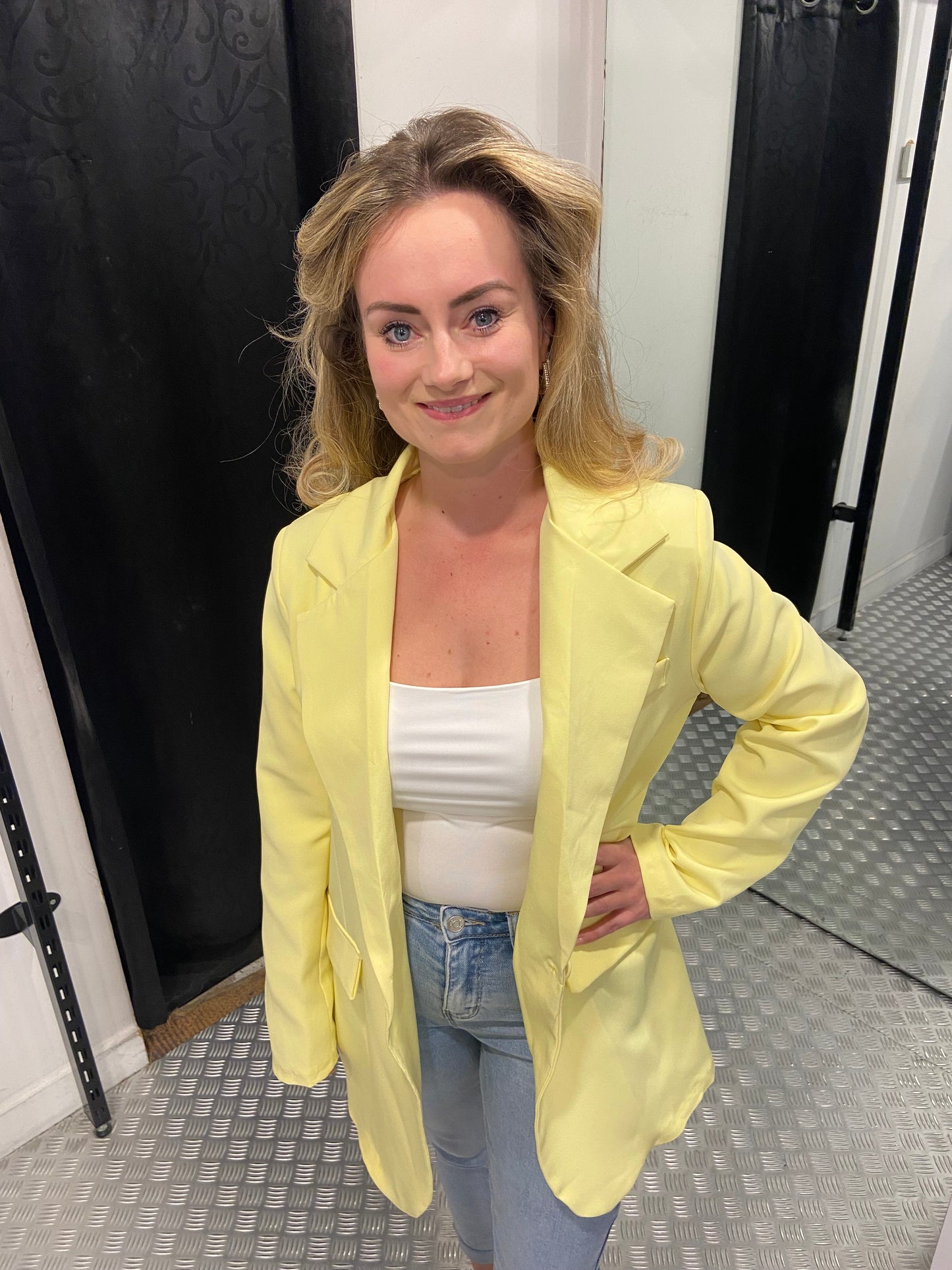 Butter yellow blazer