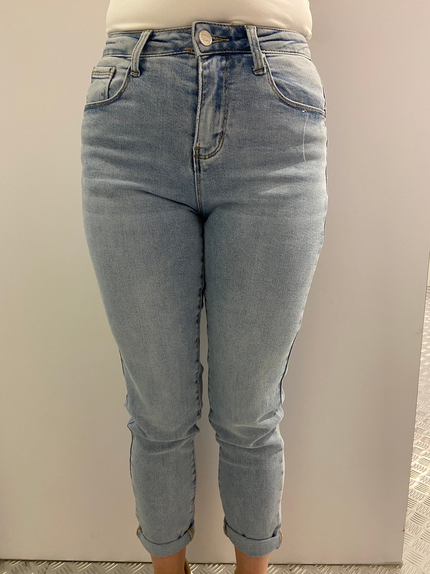 Blauwe regular fit jeans Hello Miss HM 302-2