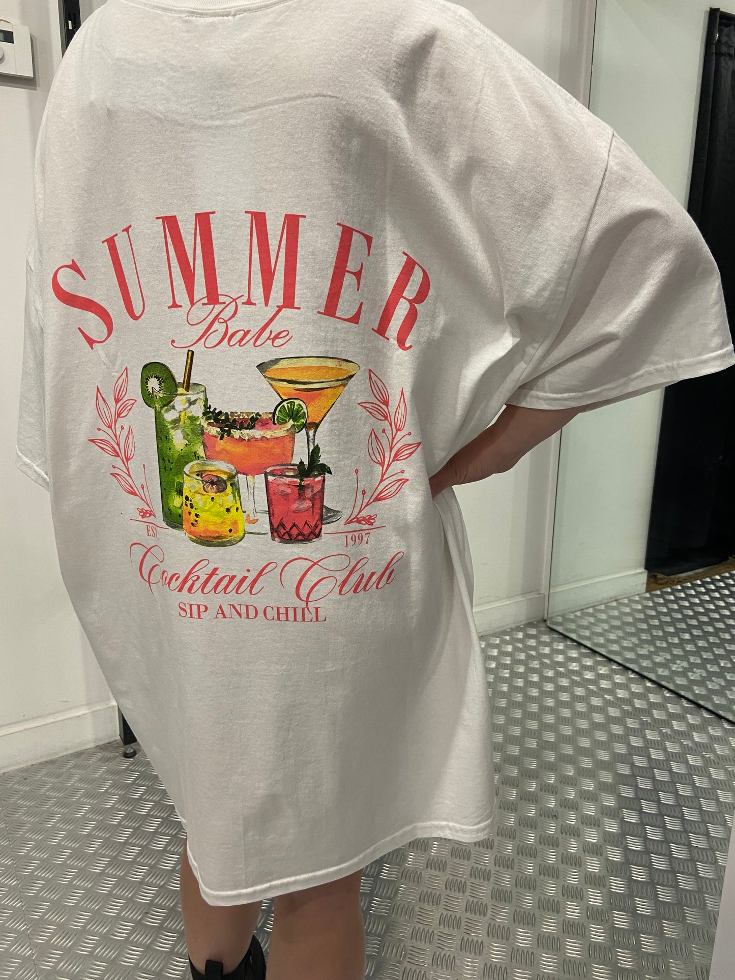 Tshirt dress Summerdrinks