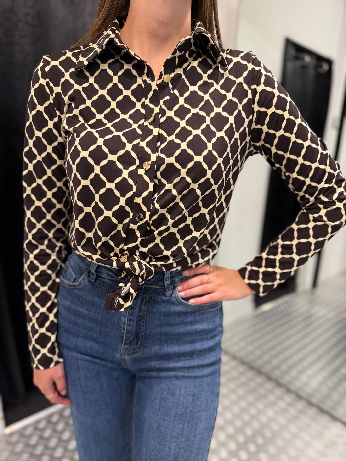 Sienna chocolate blouse by swan