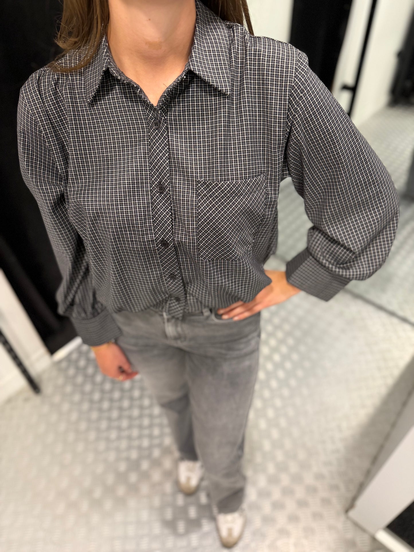 Medium grey wide leg HM