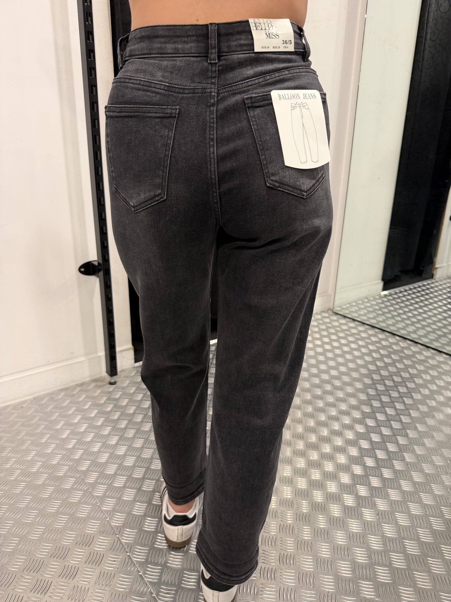 Stonewashed ballon jeans HM
