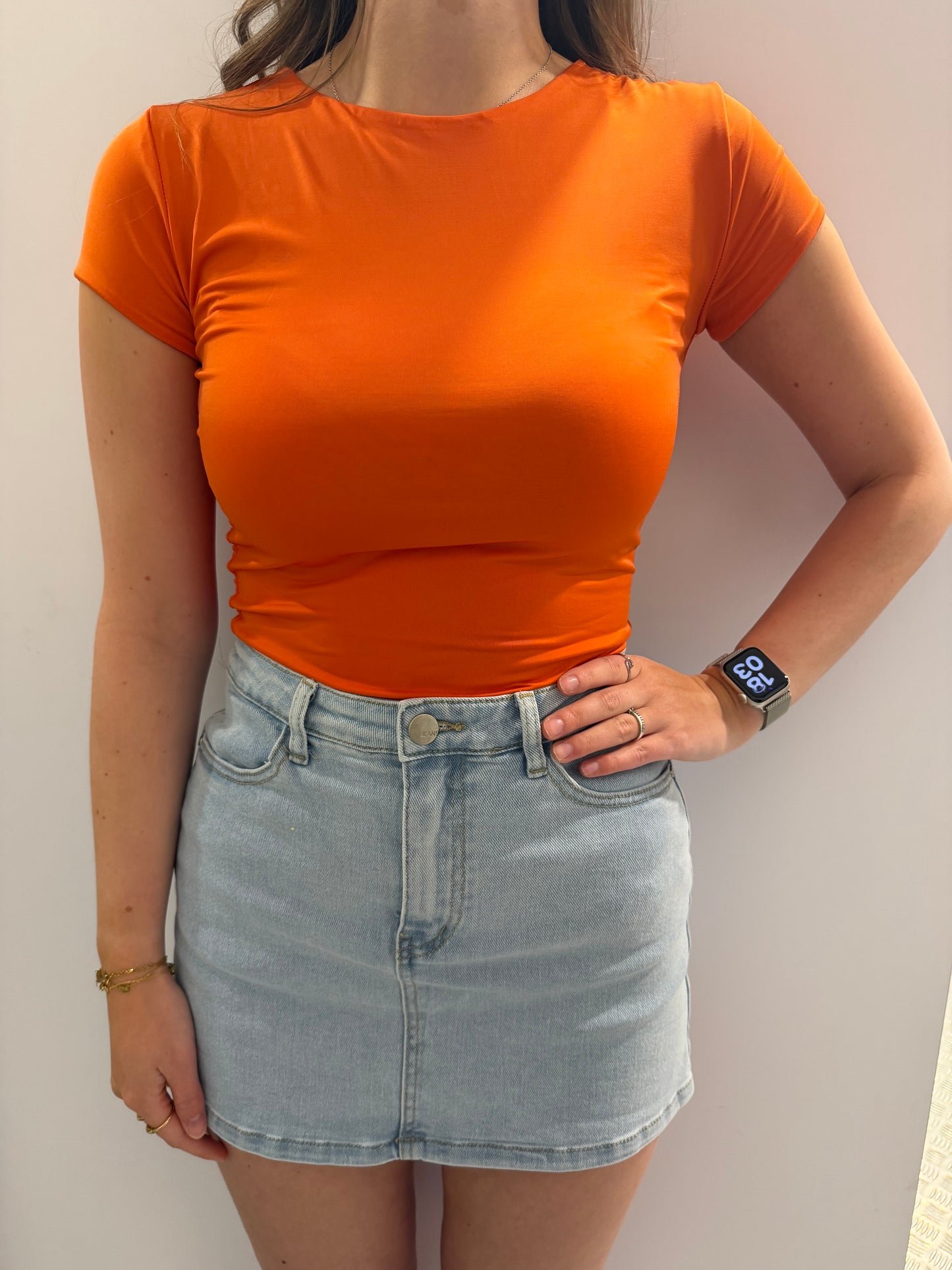 Oranje croptop