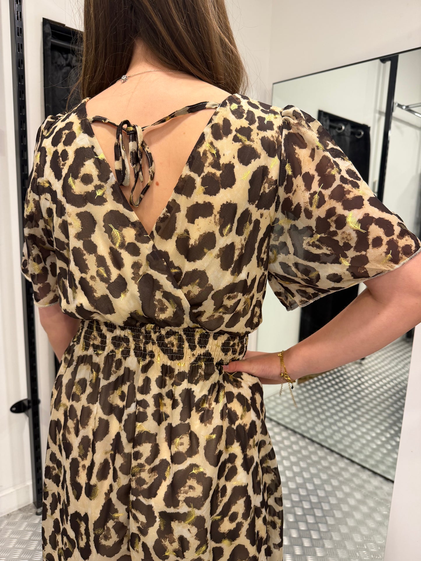Panter midi summer dress