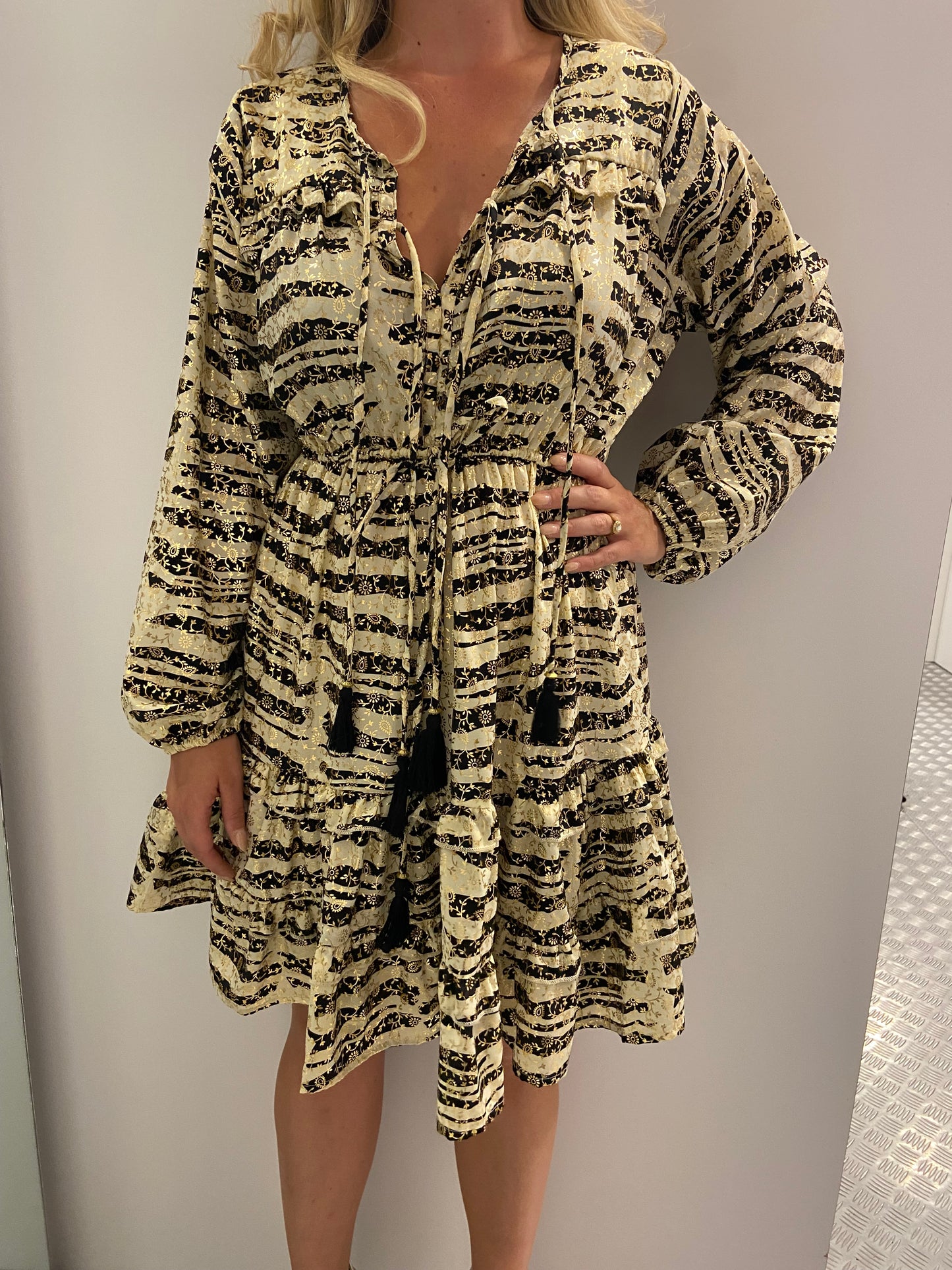 Golden Zebra Dress