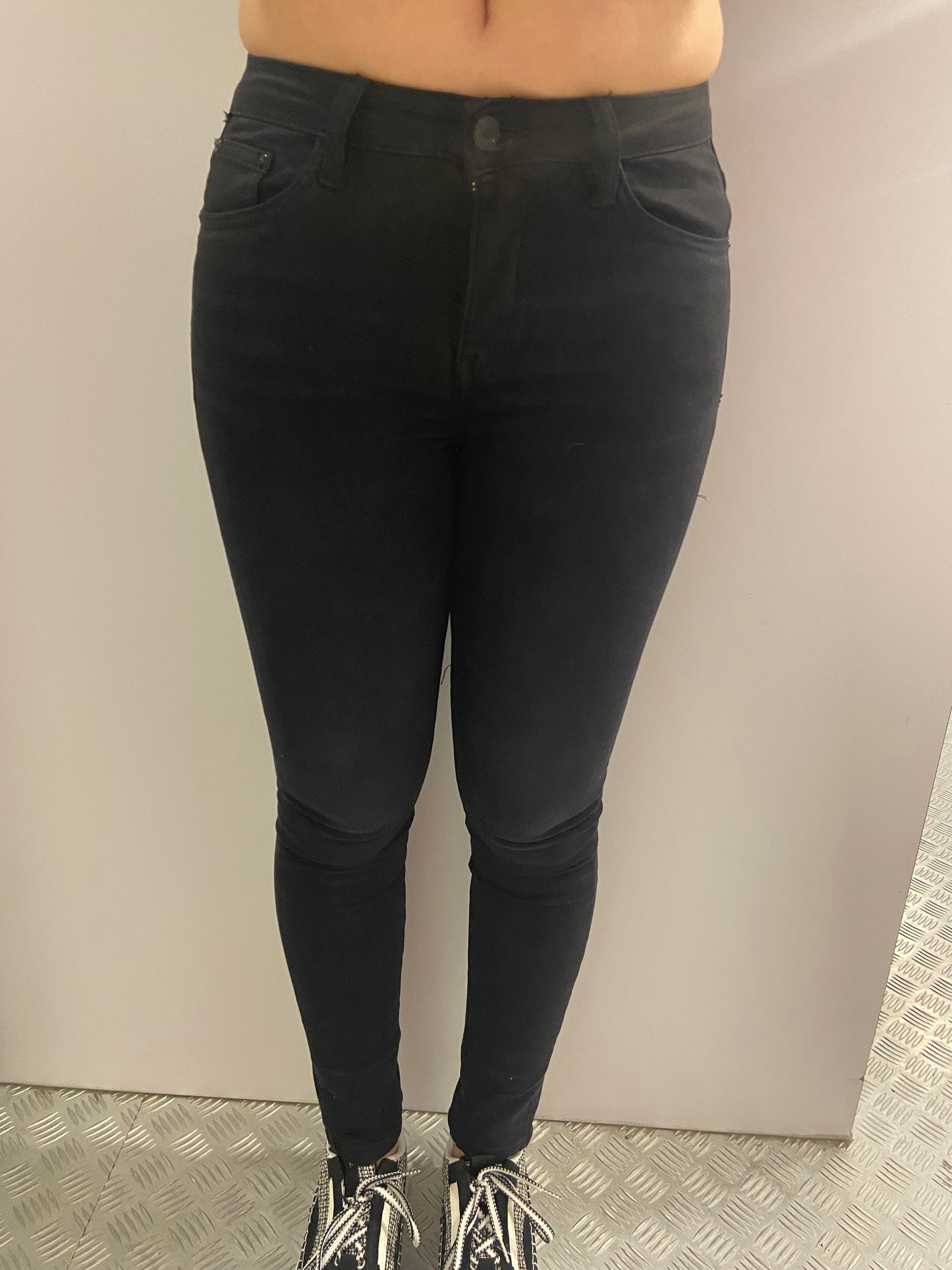 Zwarte low/medium waisted skinny QH