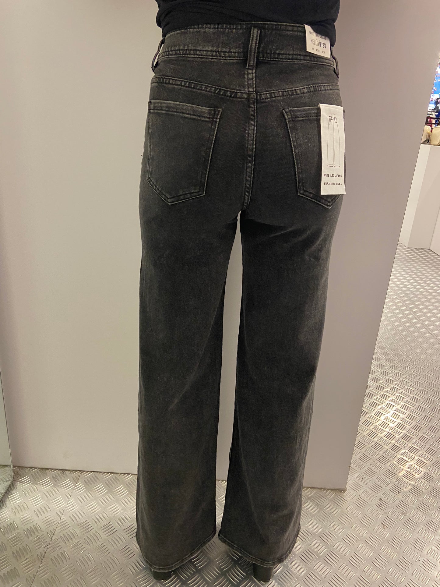 Stonewash wide leg jeans HM