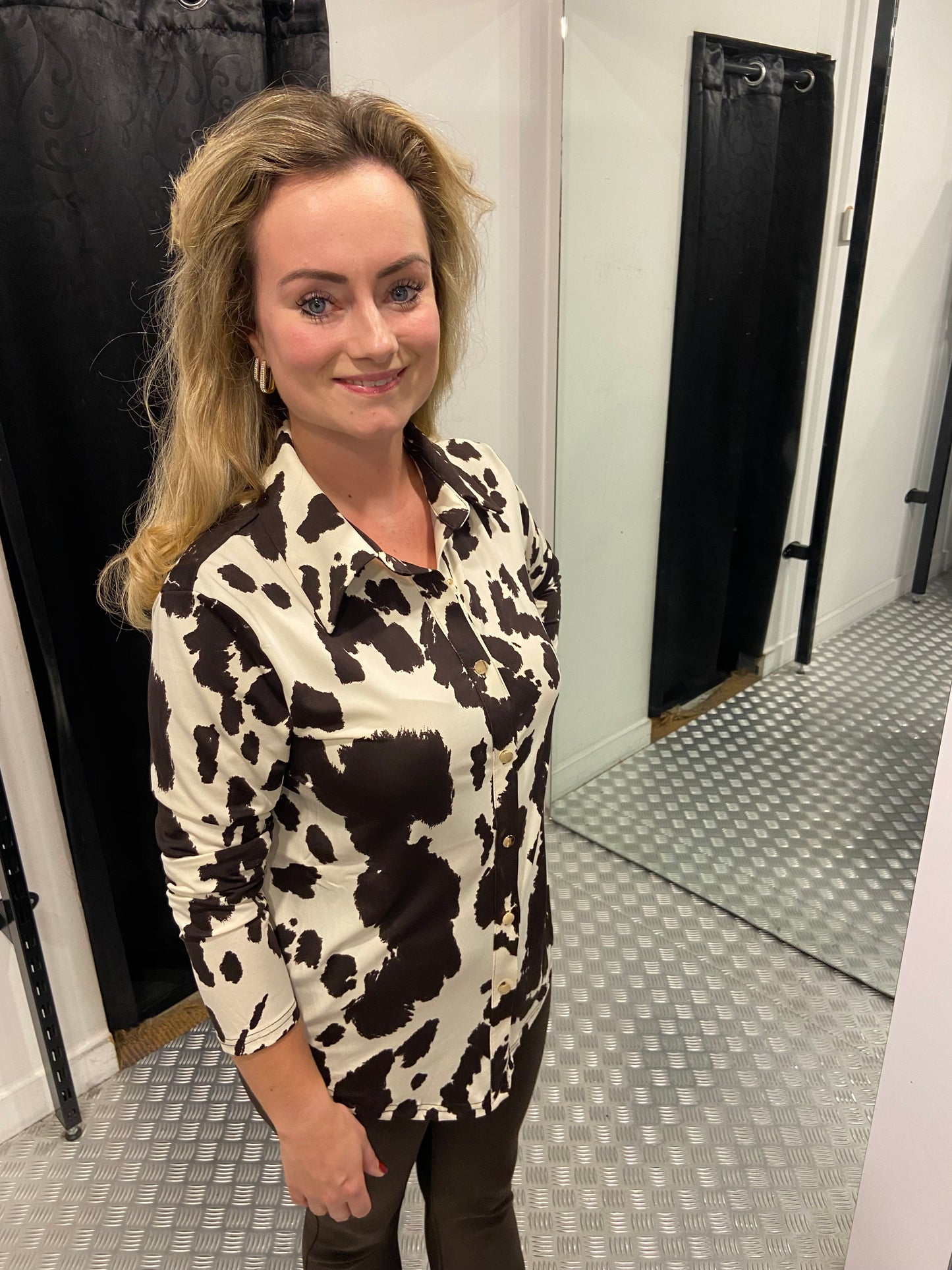 Cow travel blouse by swan