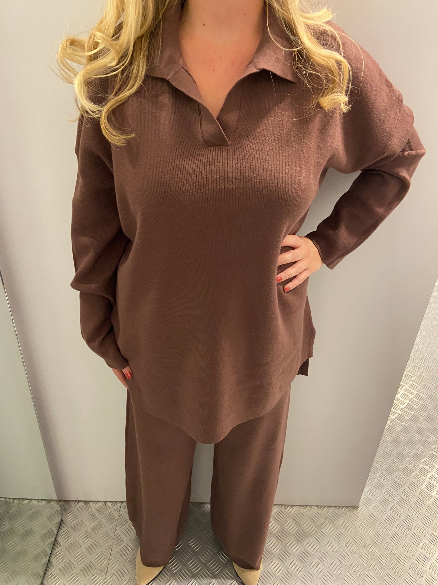 Bruine comfy set