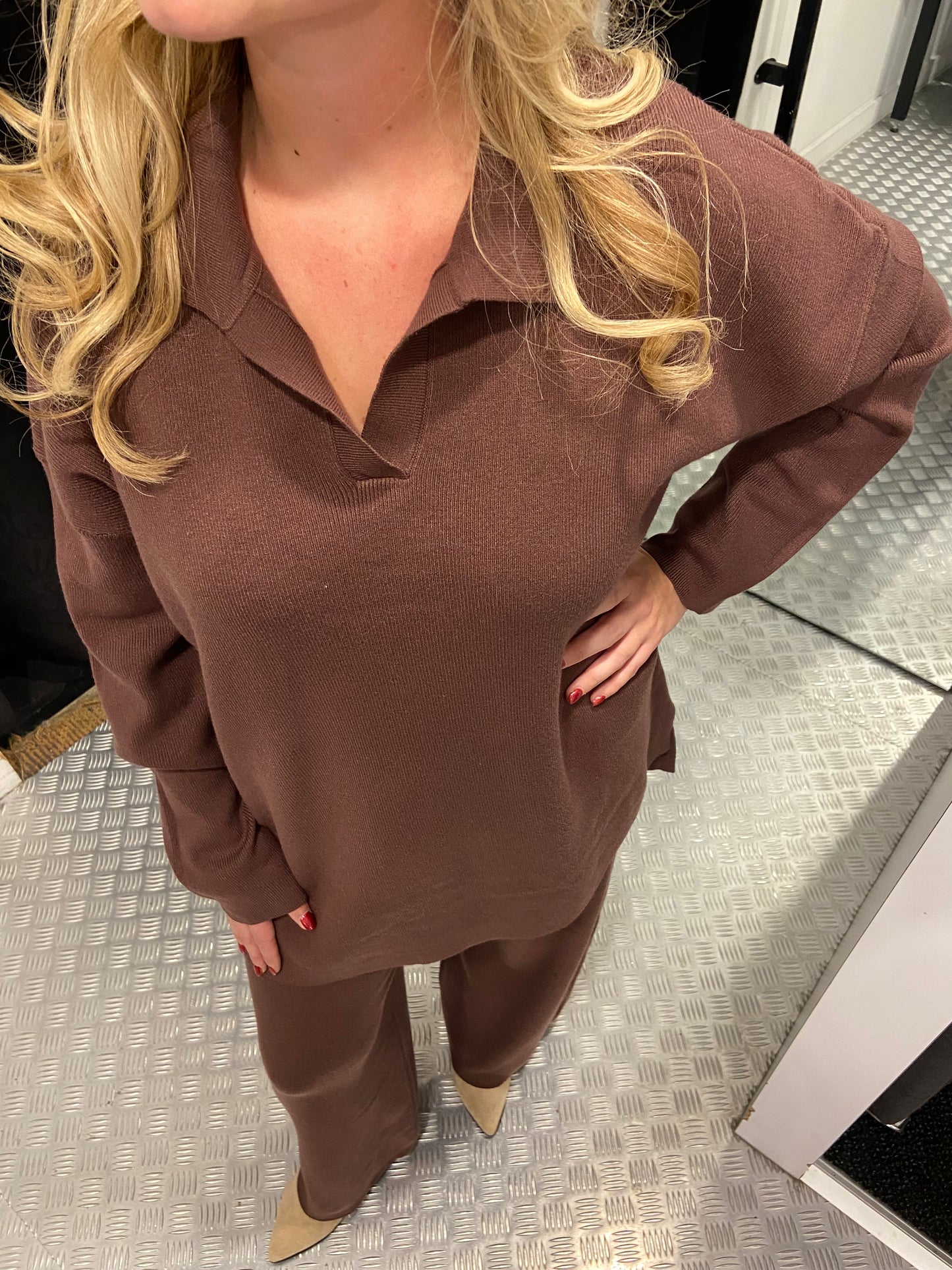 Bruine comfy set