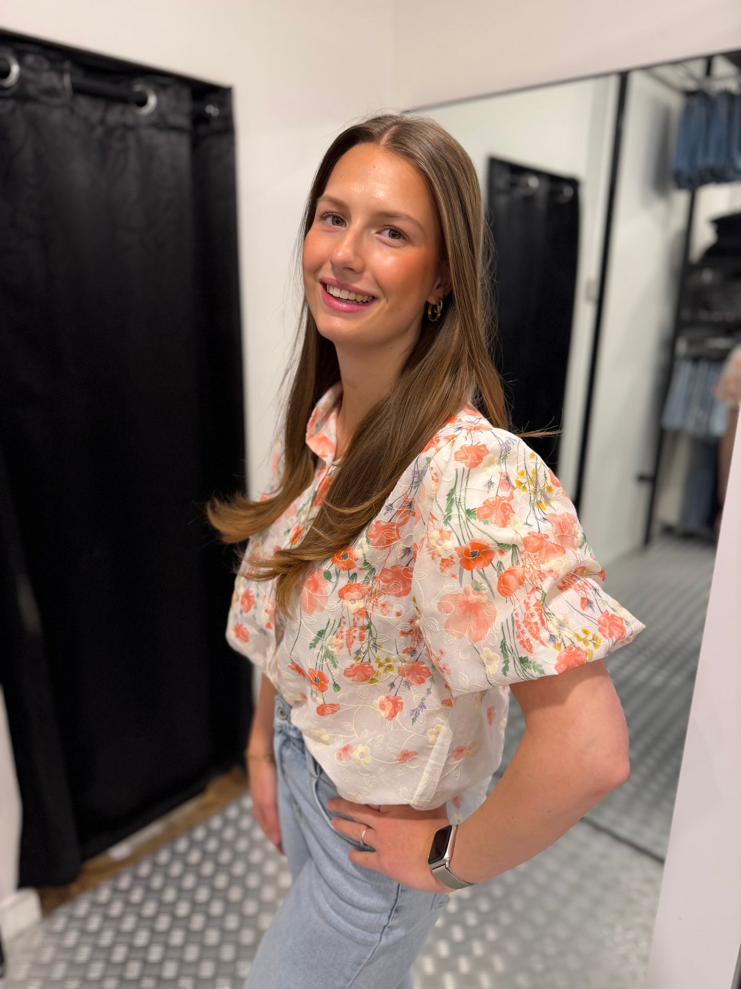 Spring flower blouse