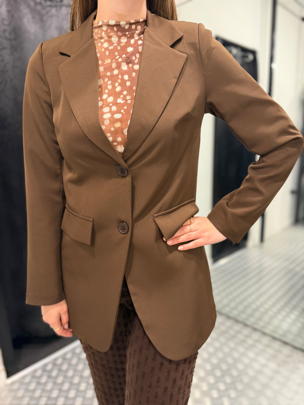 Bruine blazer