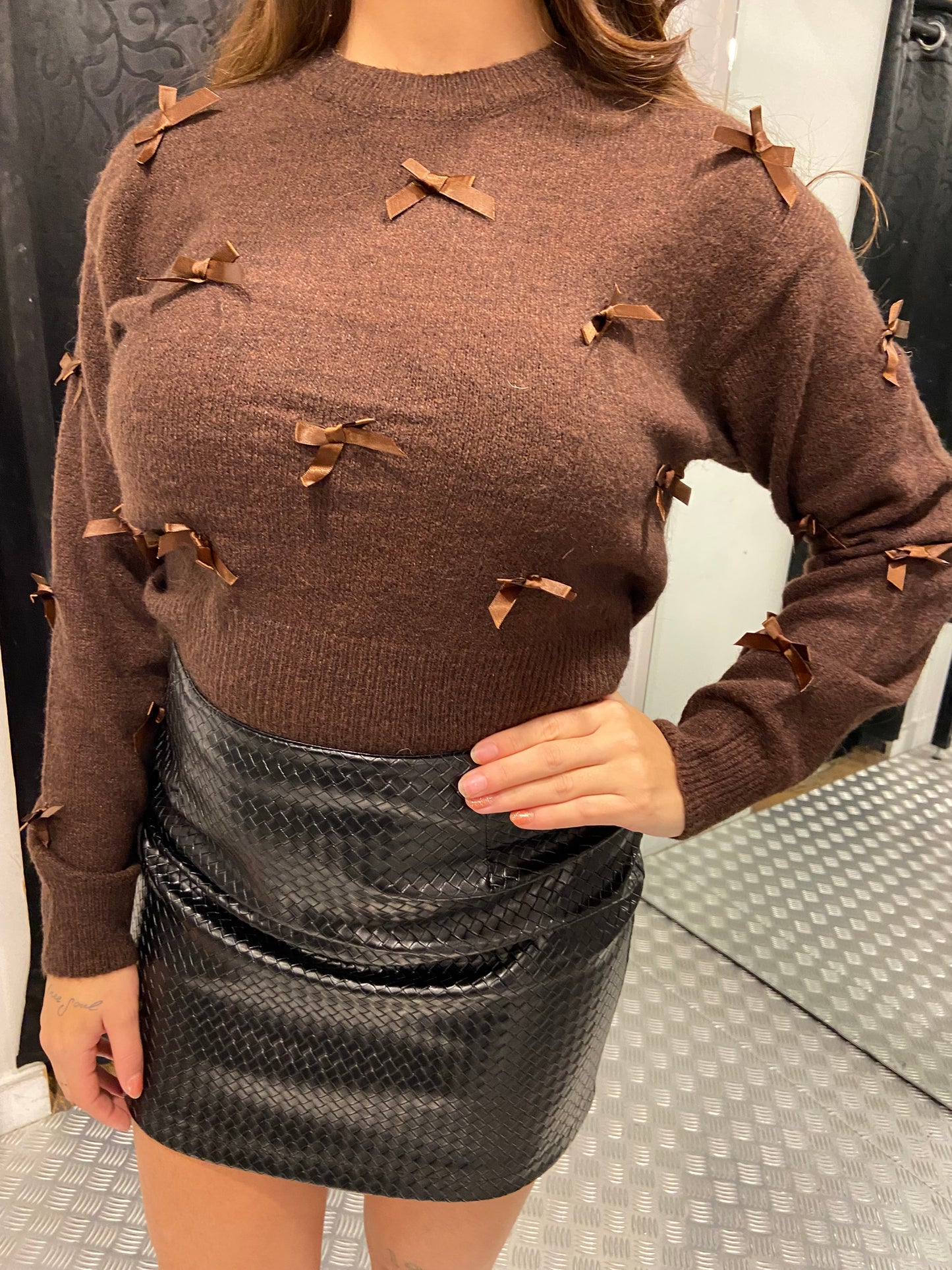 Bow tie sweater