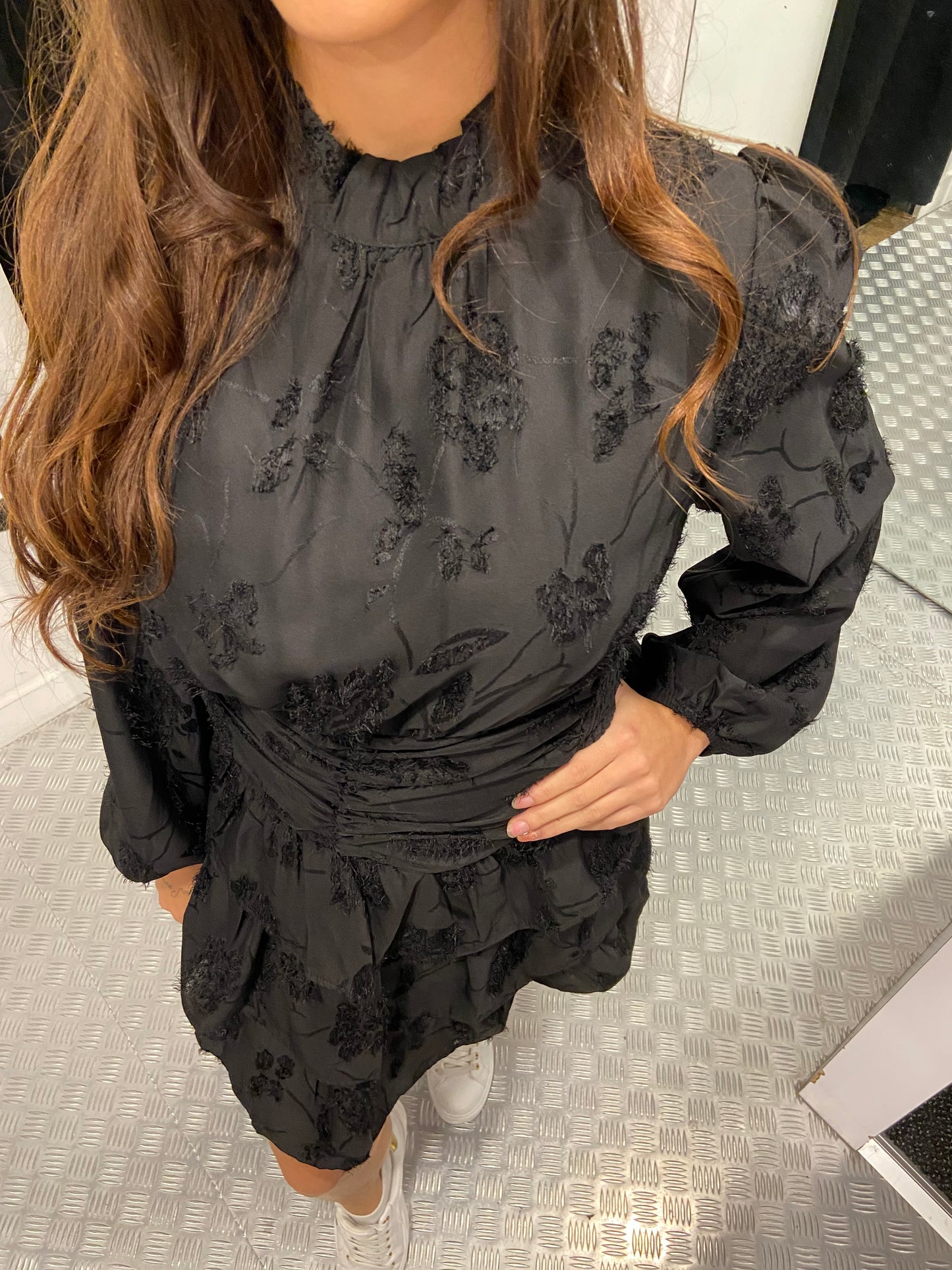 Black fluffy dress
