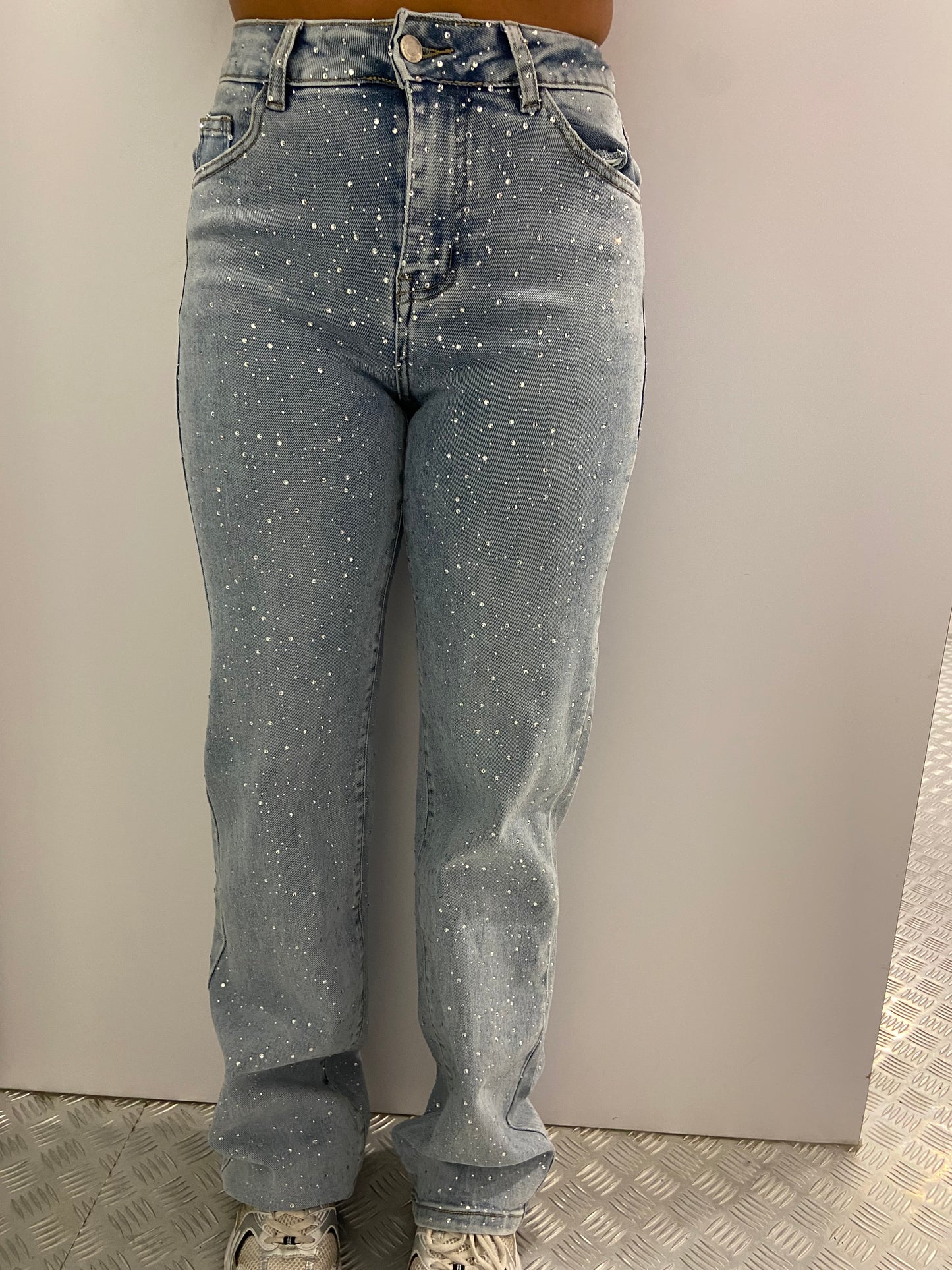 Viral strass wide leg jeans