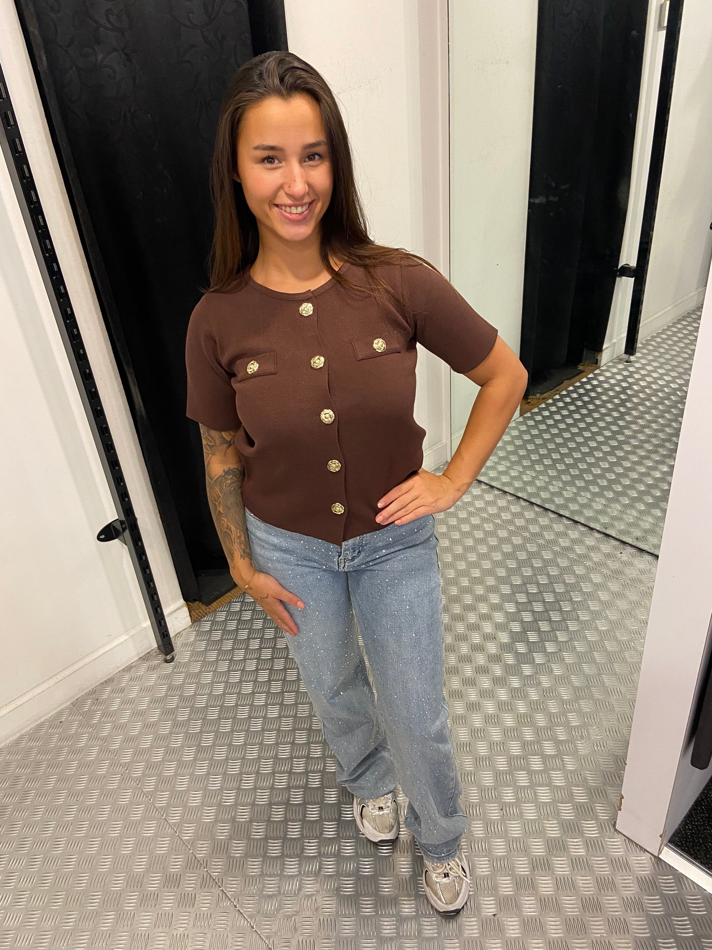 Viral strass wide leg jeans