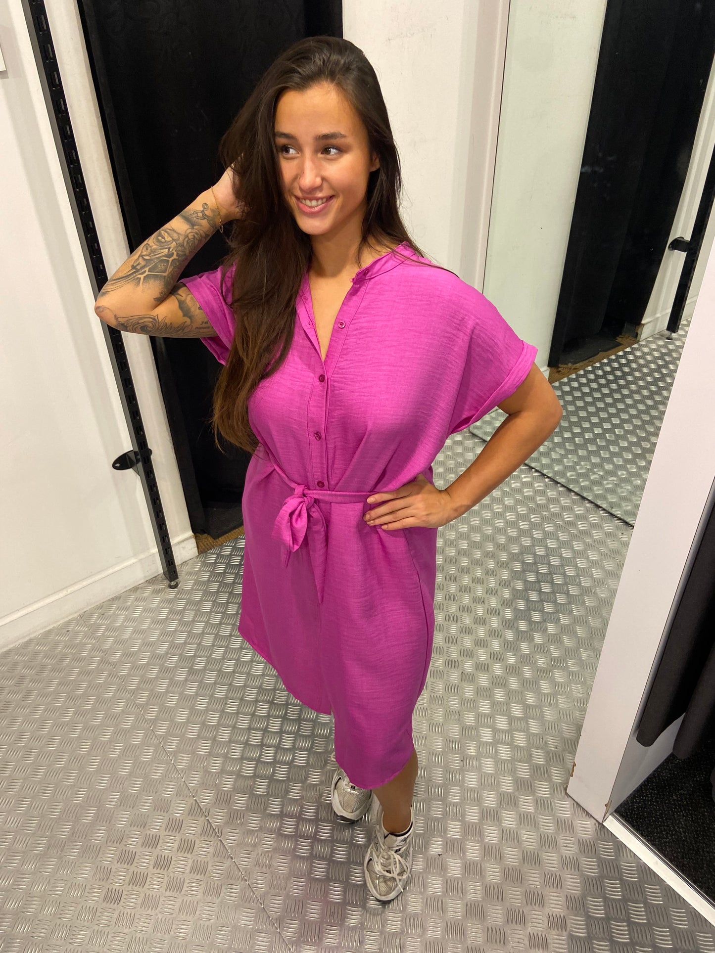 Cyclaam loose button dress