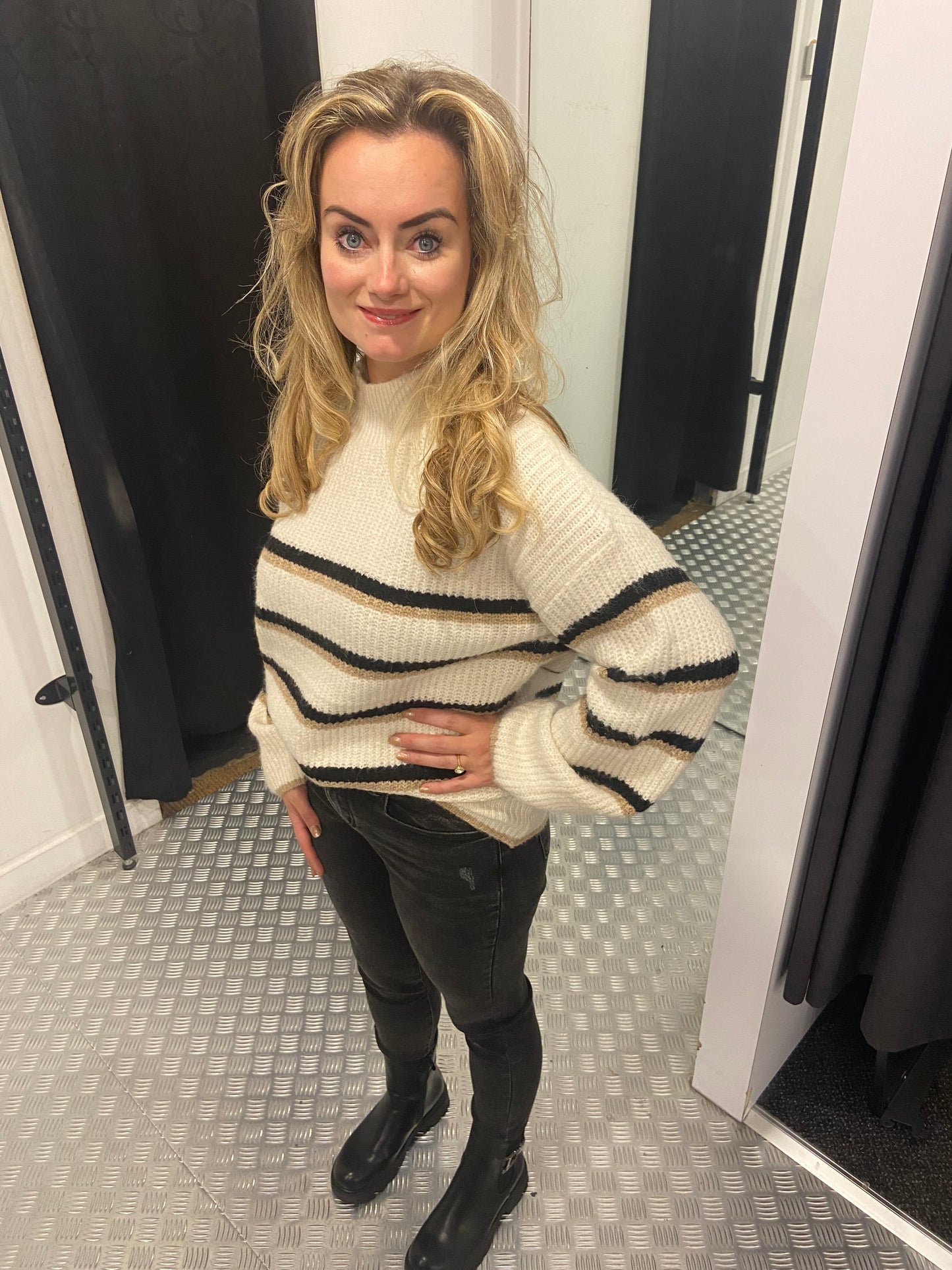 Cozy striped sweater