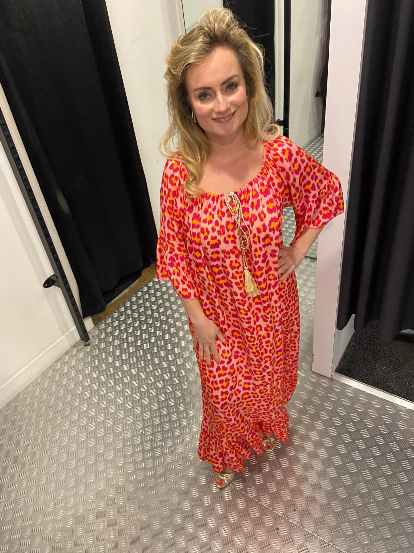 Panter maxi jurk