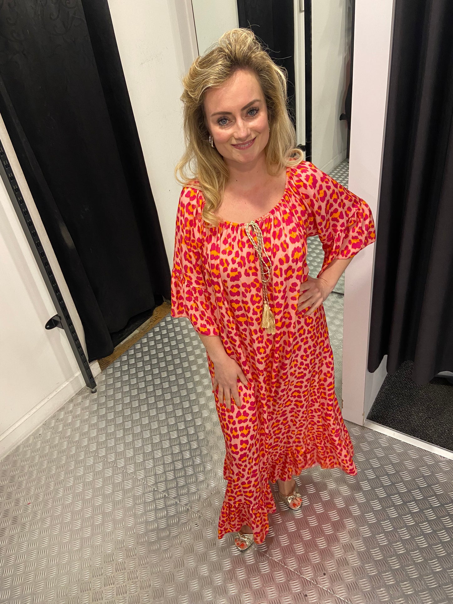 Panter maxi jurk