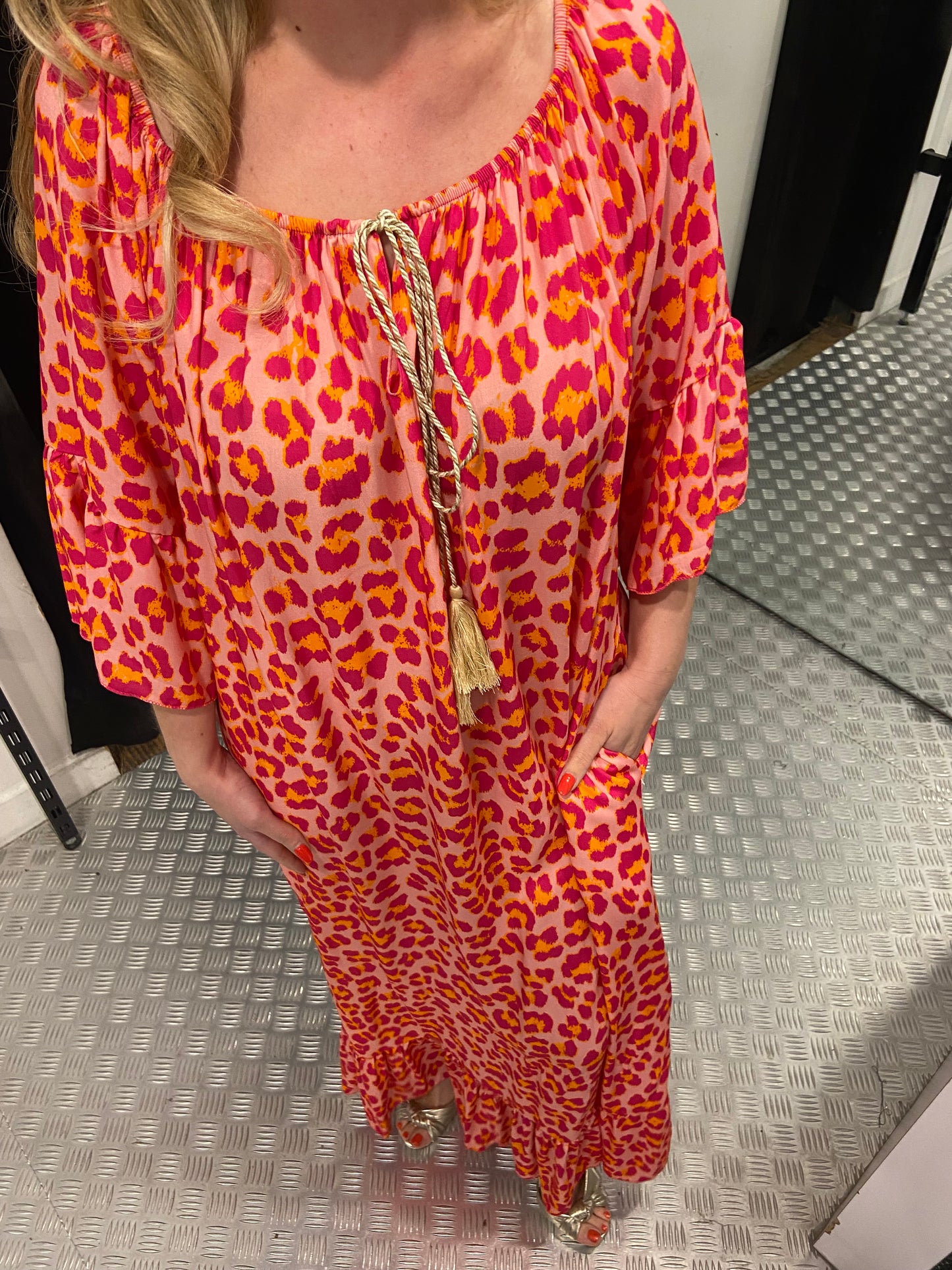 Panter maxi jurk