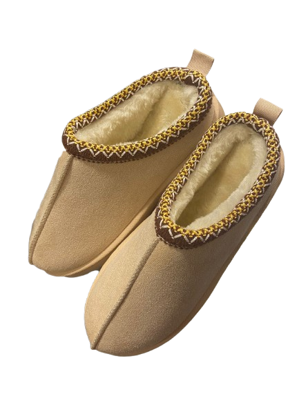 Beige pantoffels