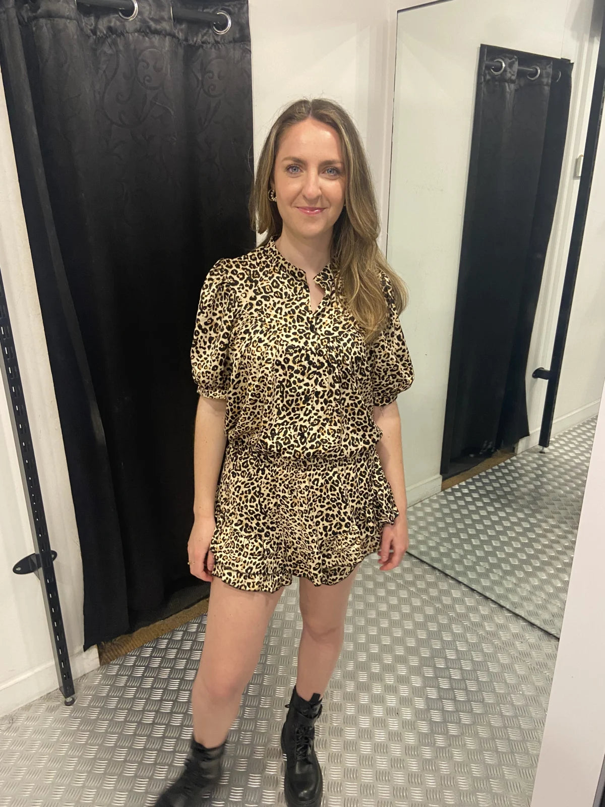 Leopard girl blouse