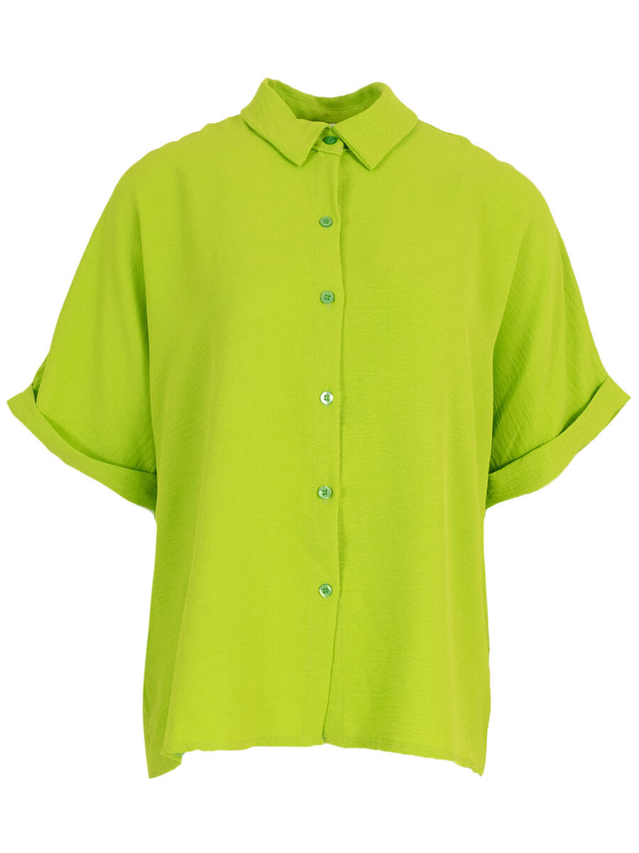 Lime blouse met knopen