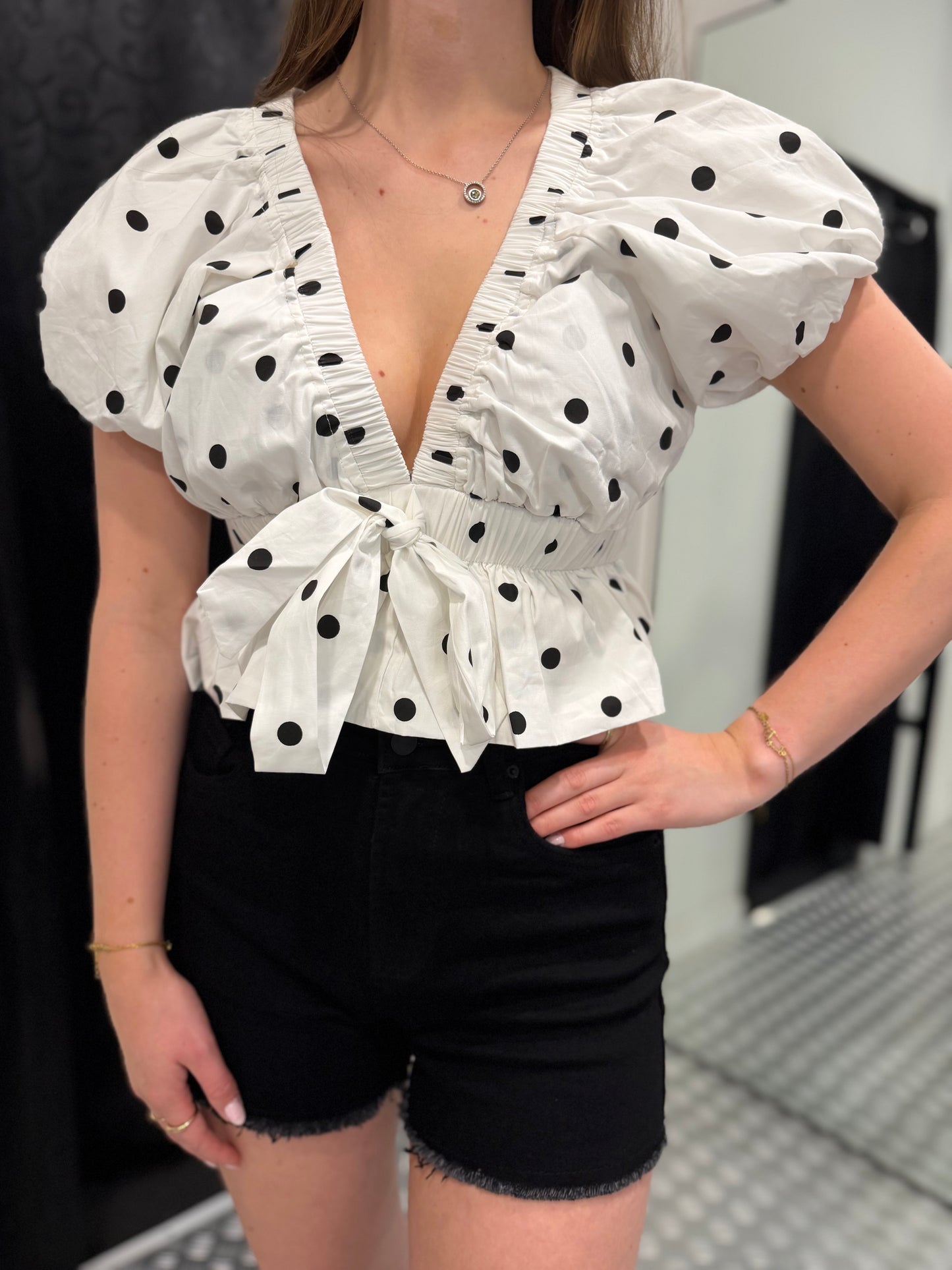 Dottie bow tie top