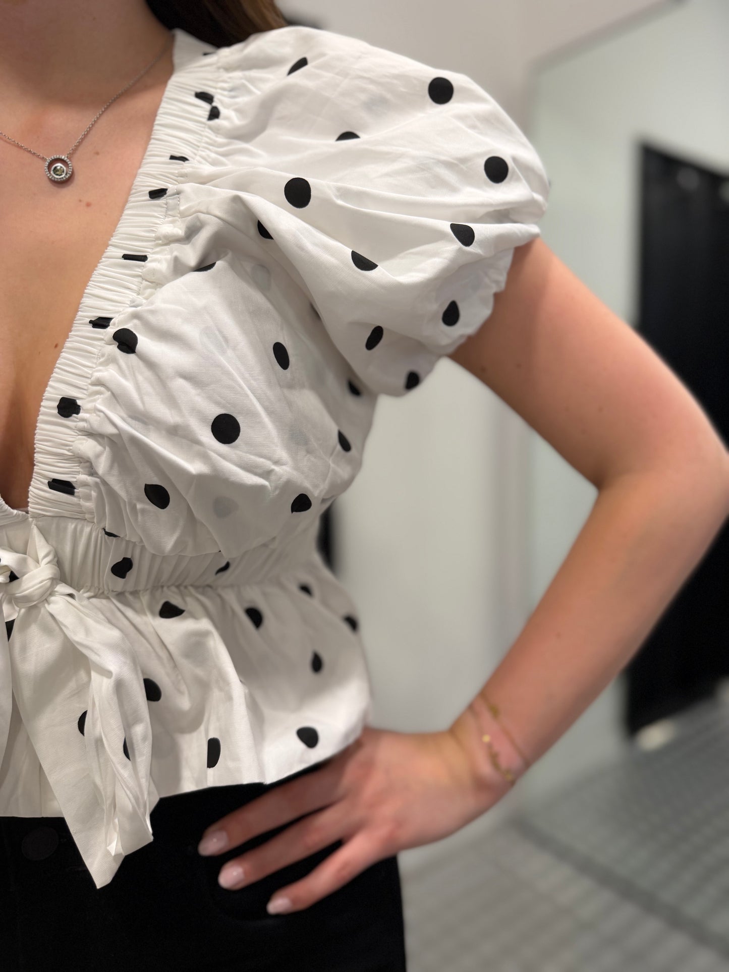 Dottie bow tie top