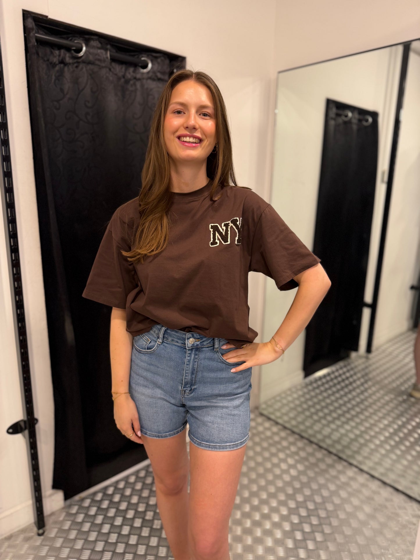 New york brown tshirt